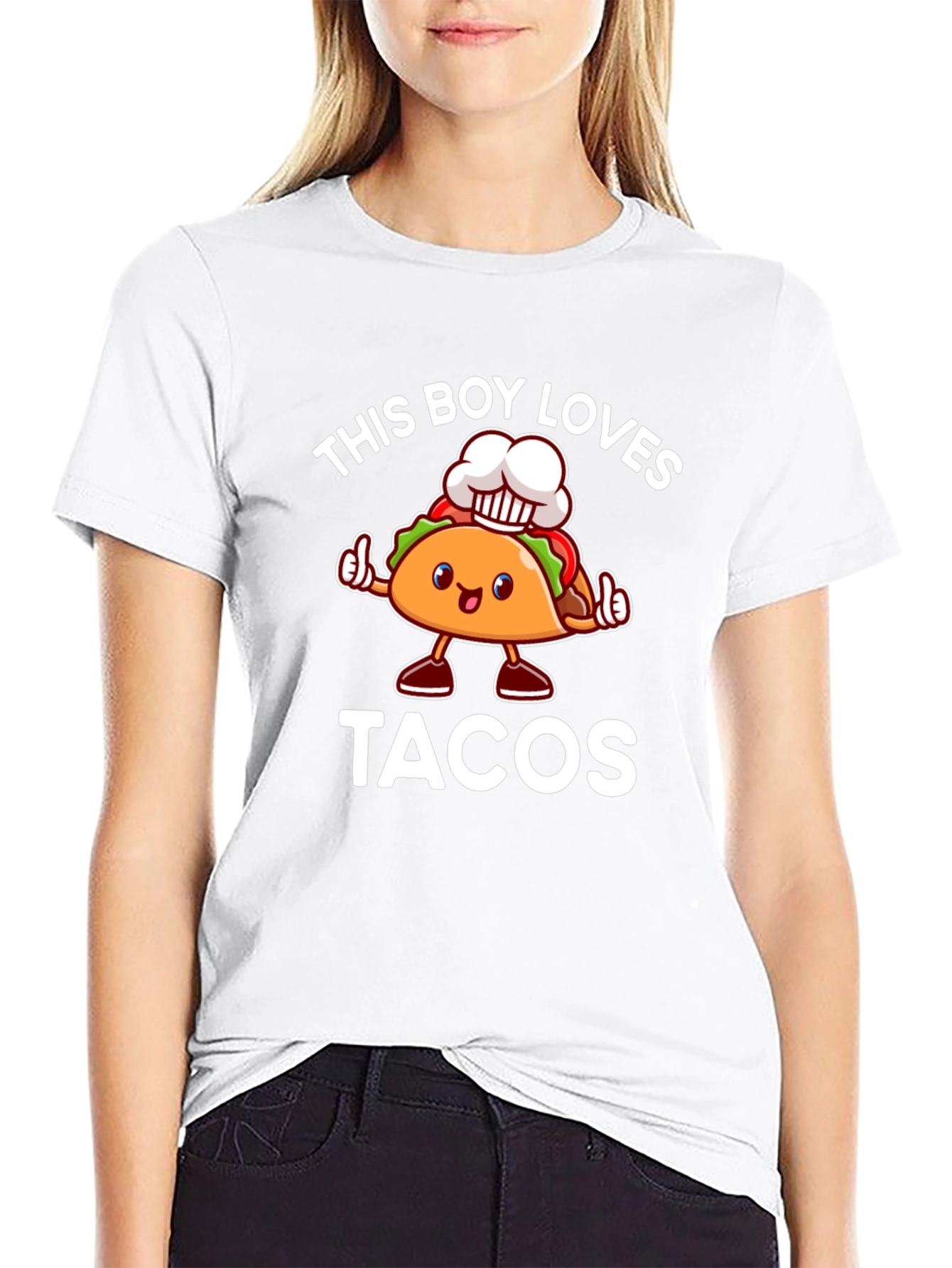 Black Funny Taco Lover T-Shirt - This Boy Loves Tacos view 9