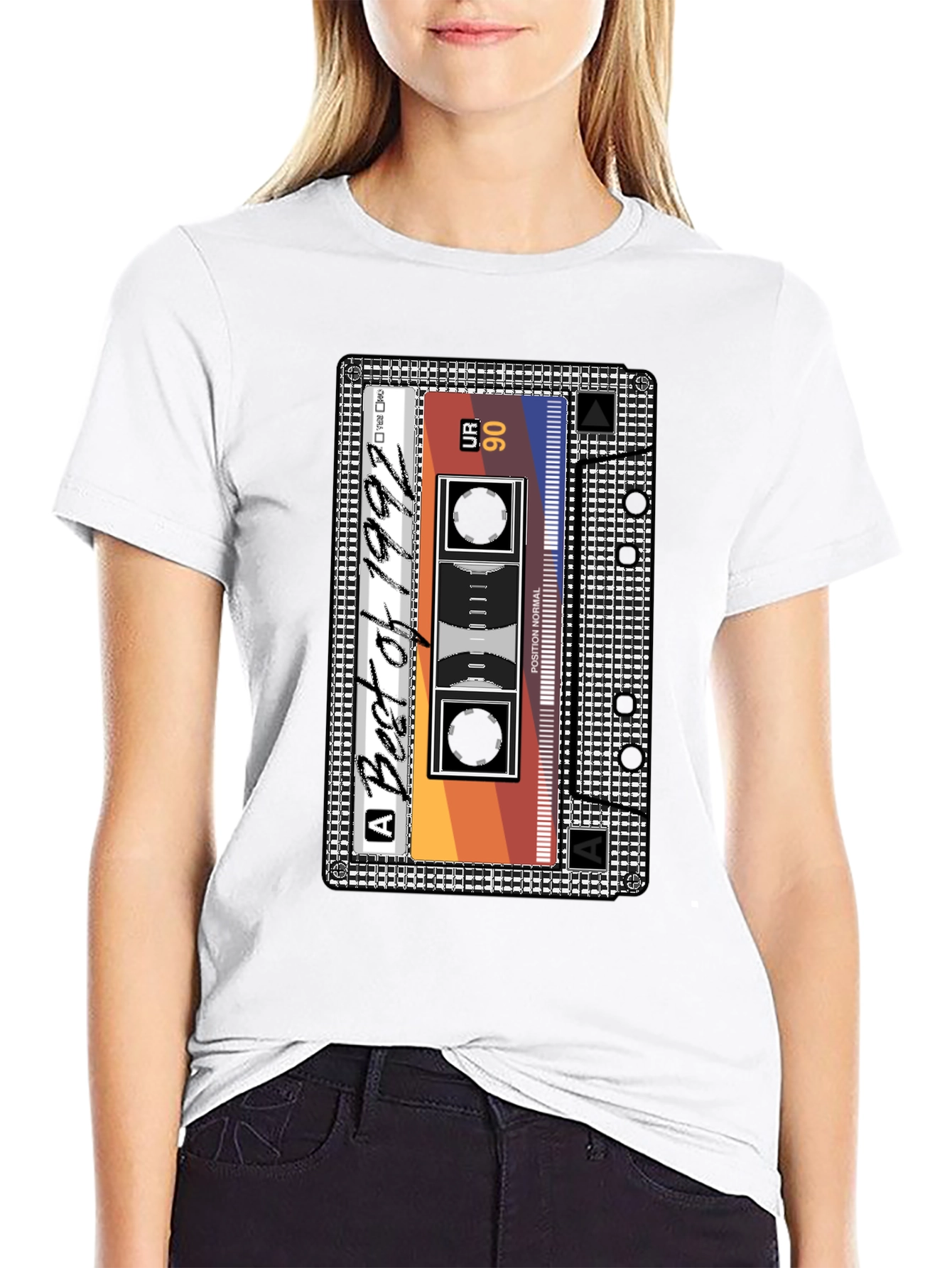Black Best of 1992 Cassette Tape T-Shirt view 9