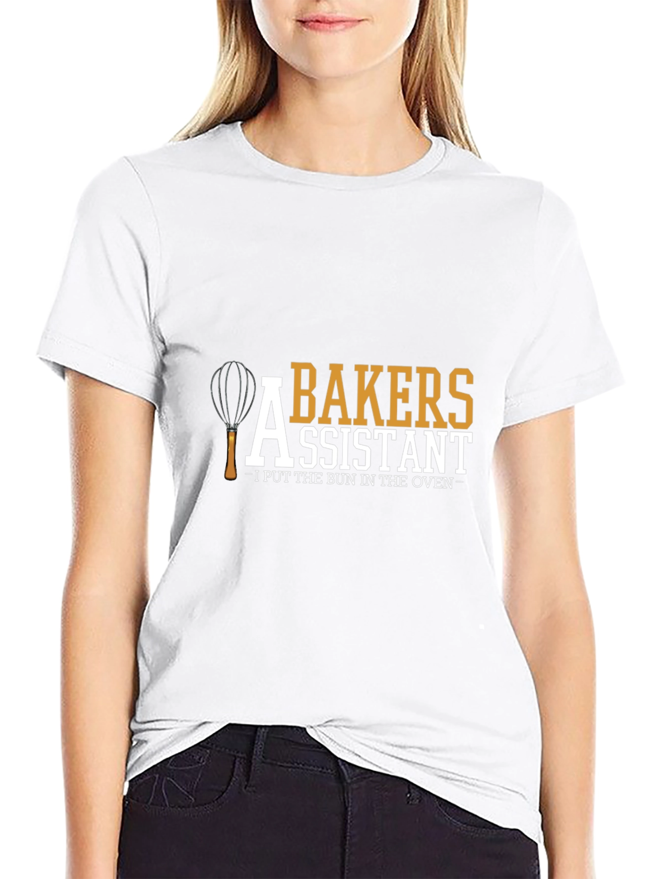 Black Baker's Assistant Novelty T-Shirt view 9
