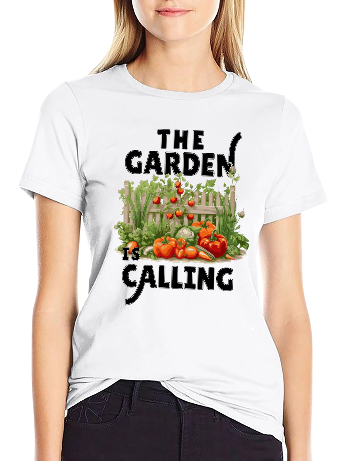 Black The Garden is Calling T-Shirt view 9