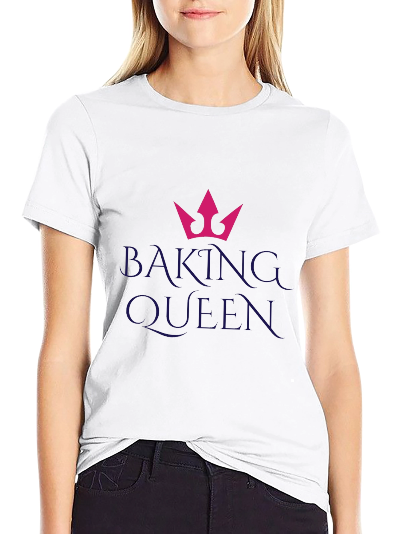 Black Baking Queen Graphic Tee - Novelty Shirt view 9