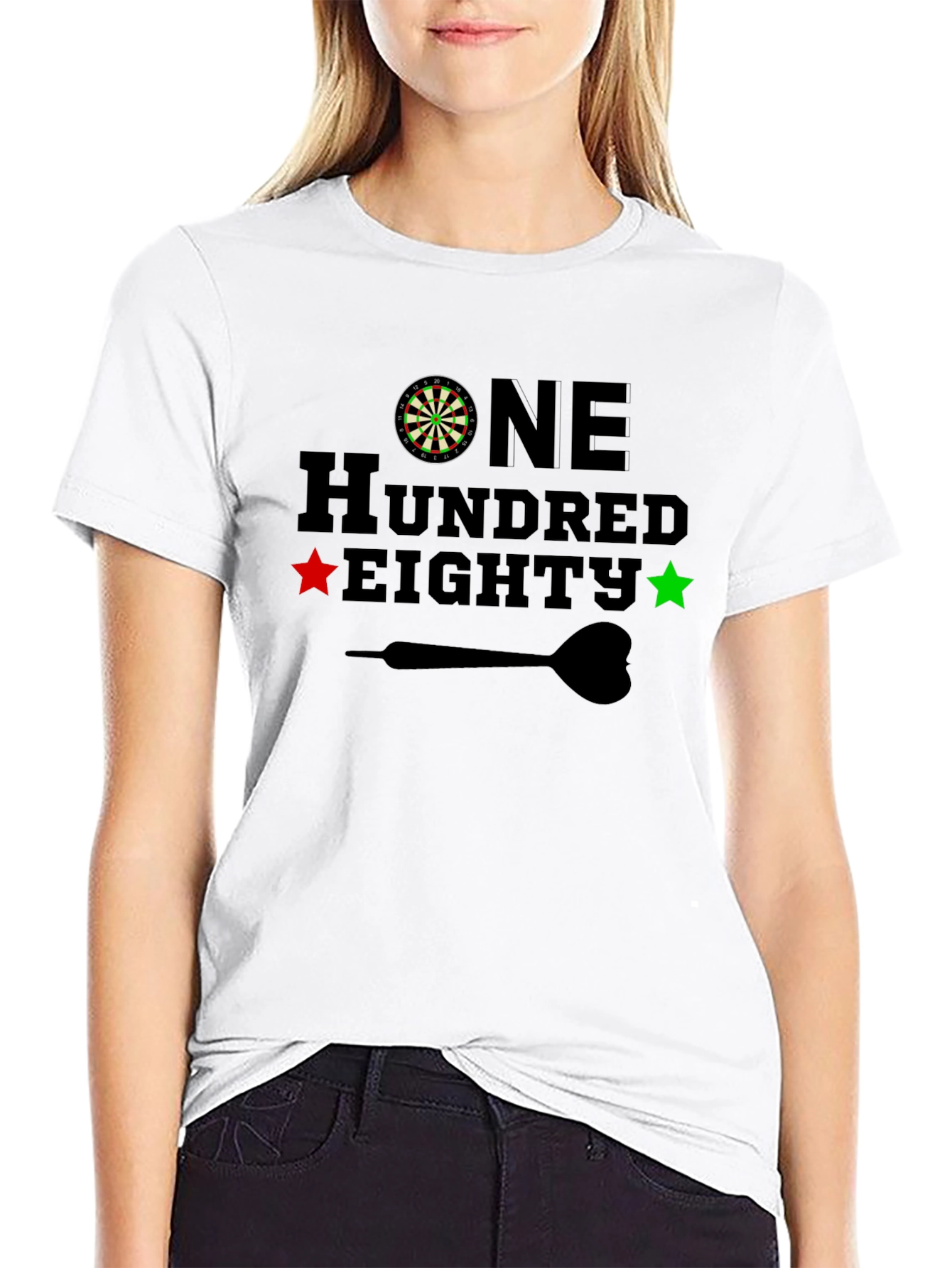 Black One Hundred Eighty Darts T-Shirt view 9