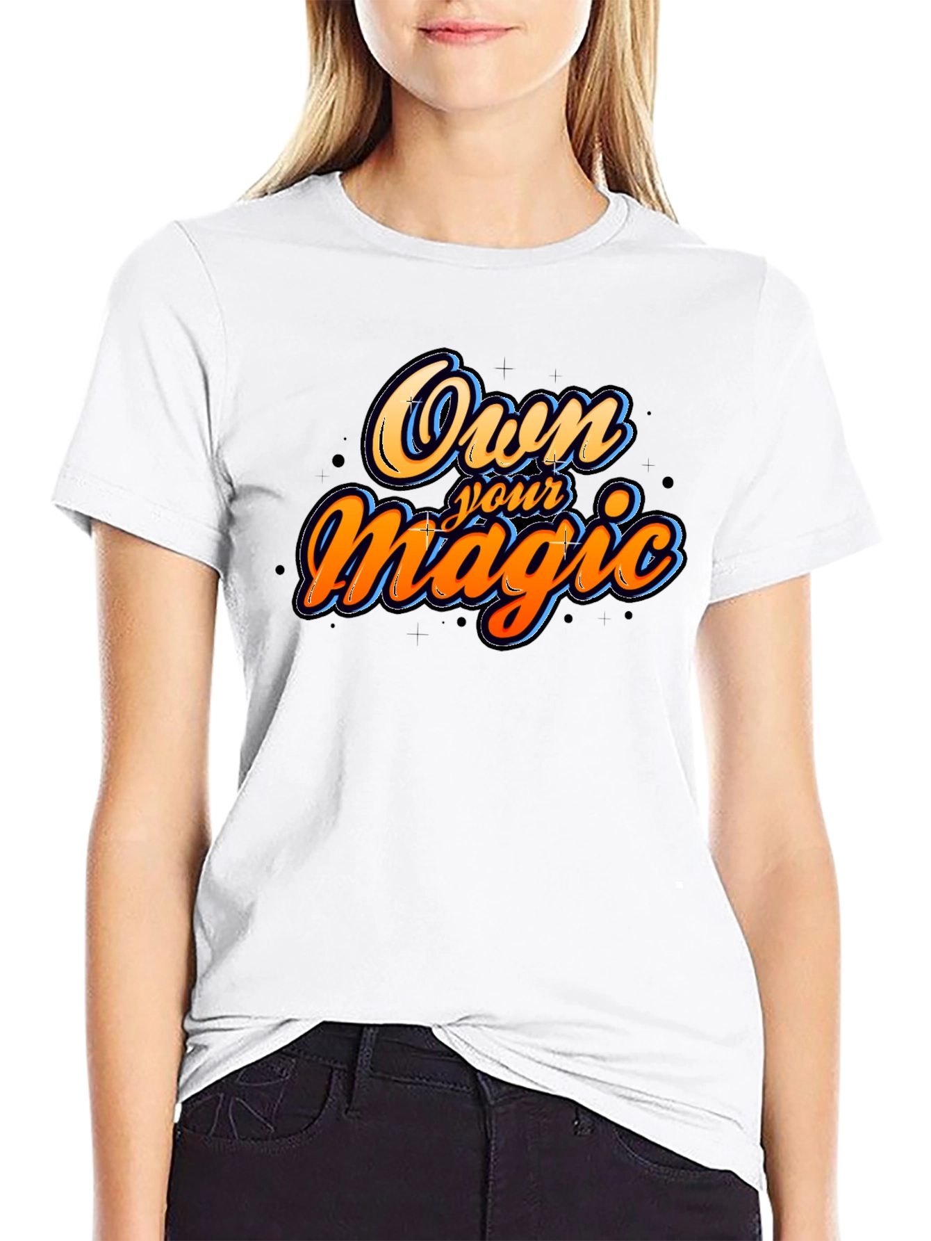 Black Own Your Magic Graphic T-Shirt - Black view 9