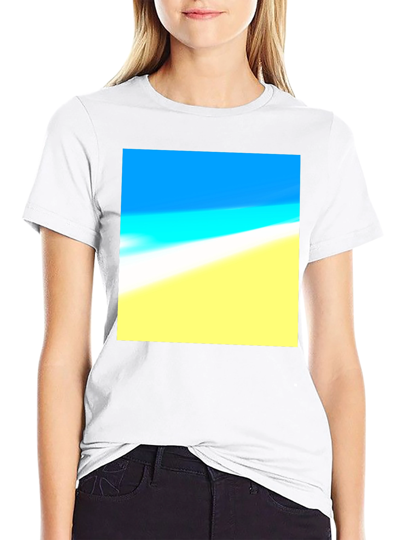 Black Beach Day T-Shirt - Soft Cotton, Vibrant Design view 9
