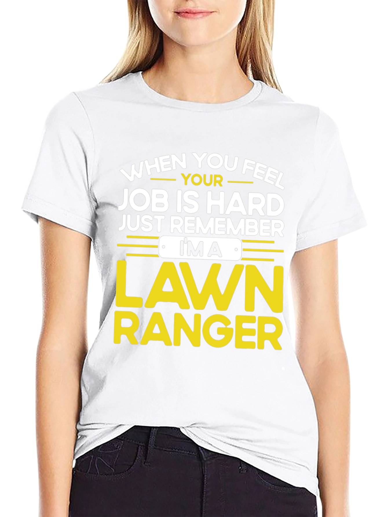 Black Lawn Ranger T-Shirt - Funny Landscaping Tee view 9