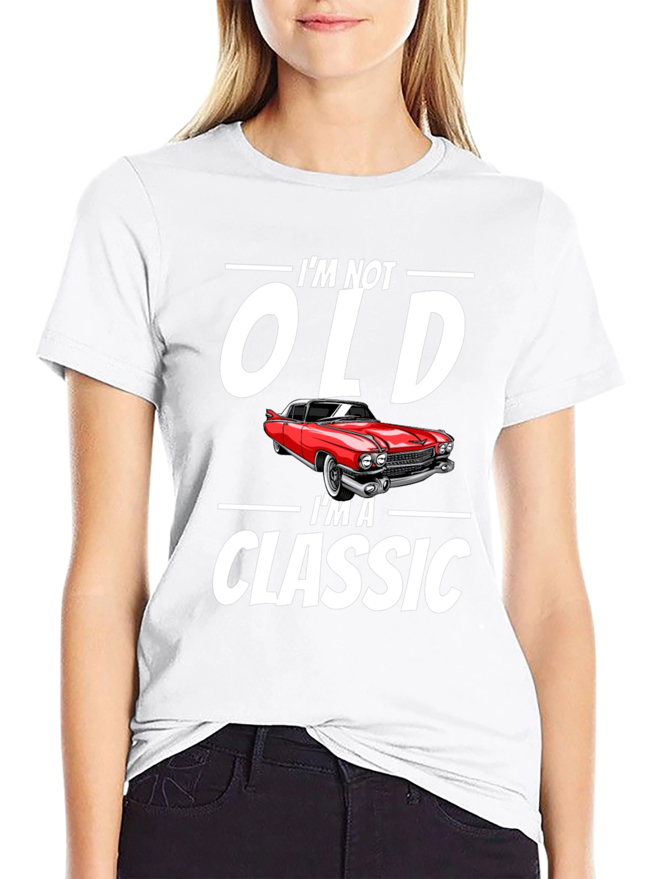 Black I'm Not Old I'm A Classic Car Graphic T-Shirt view 9