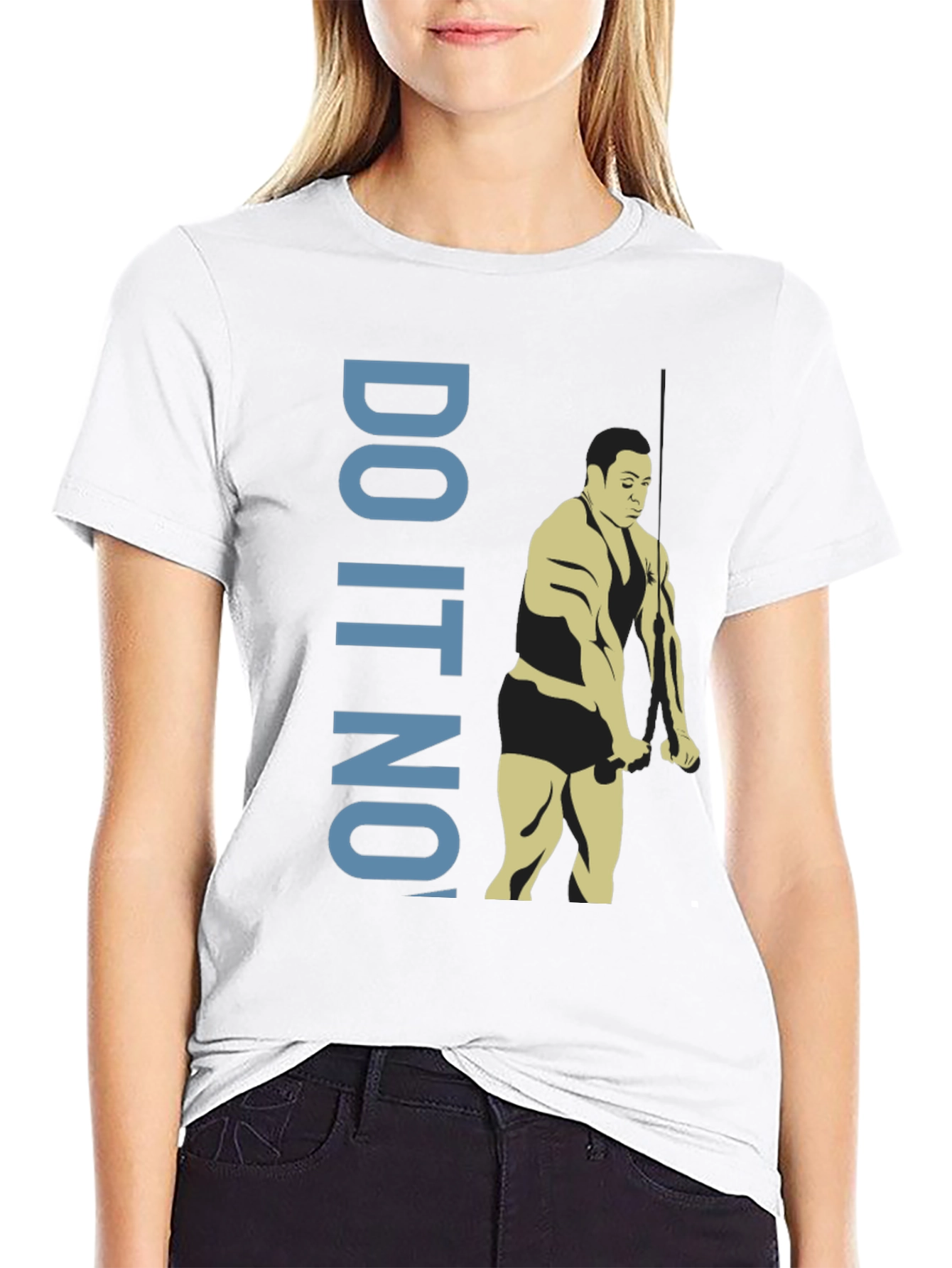 Black Do It Now Graphic Tee - Motivation Gym Shirt view 9