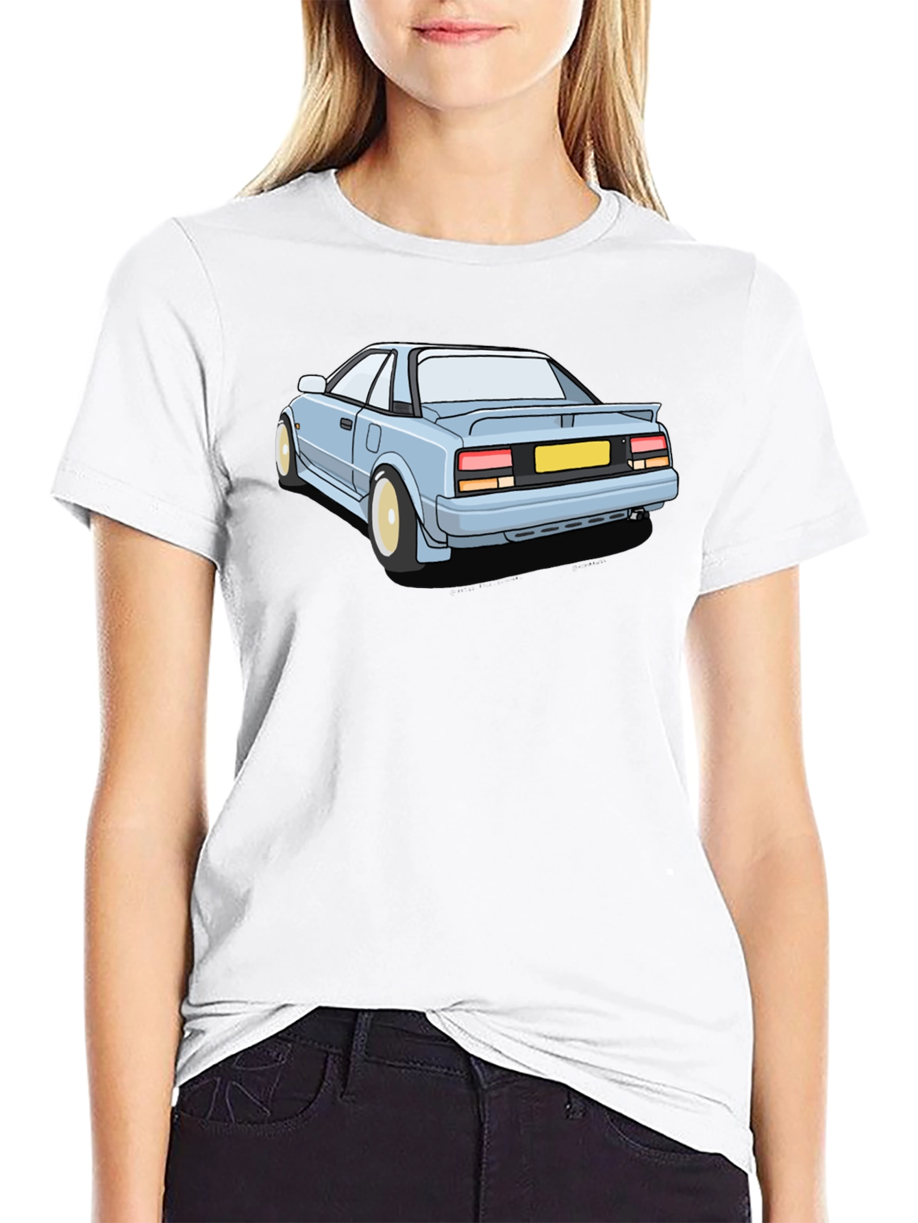 Cool Car Graphic Tee - Black Cotton T-Shirt - 9
