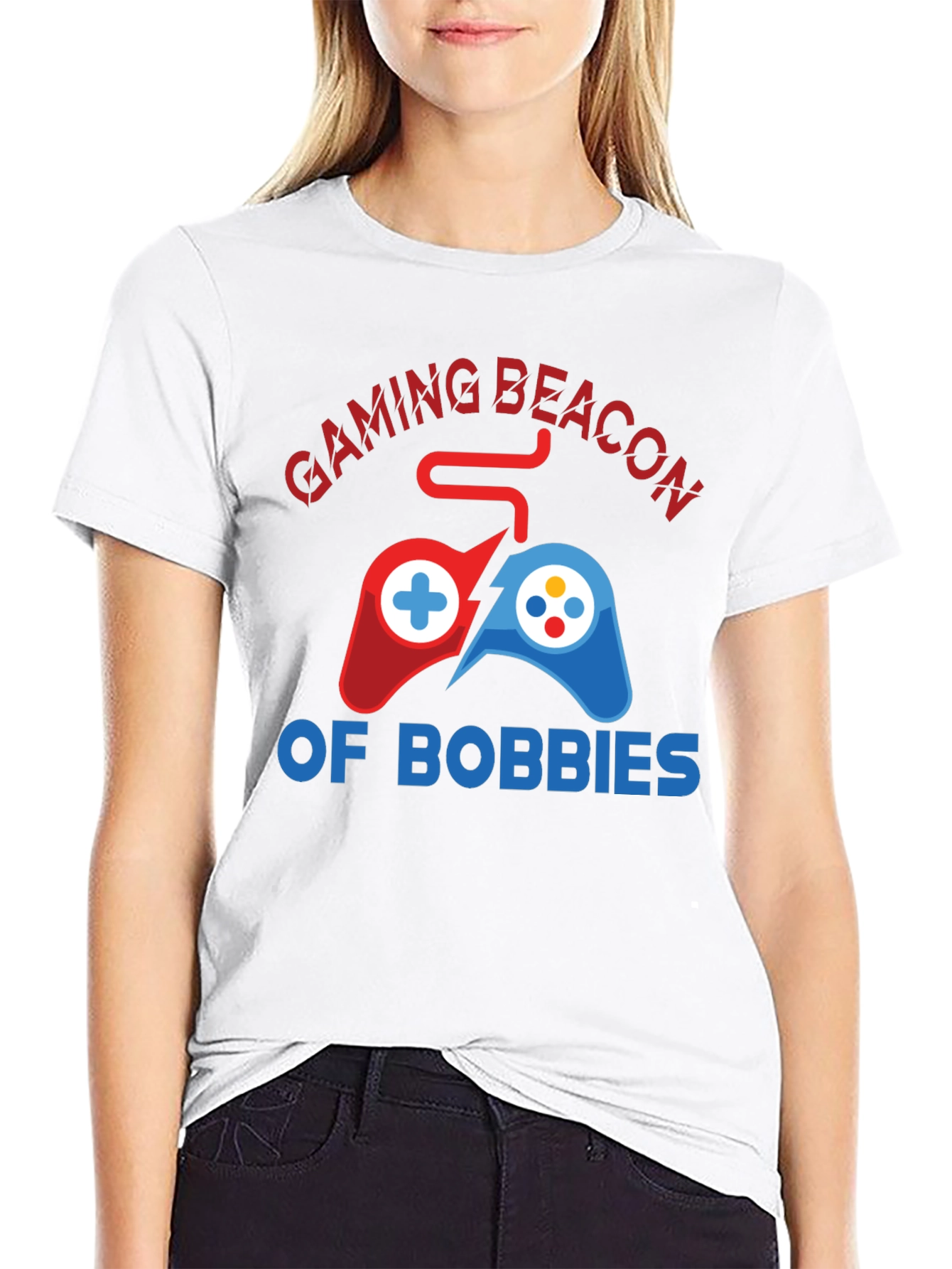 Black Gaming Beacon Graphic T-Shirt view 9