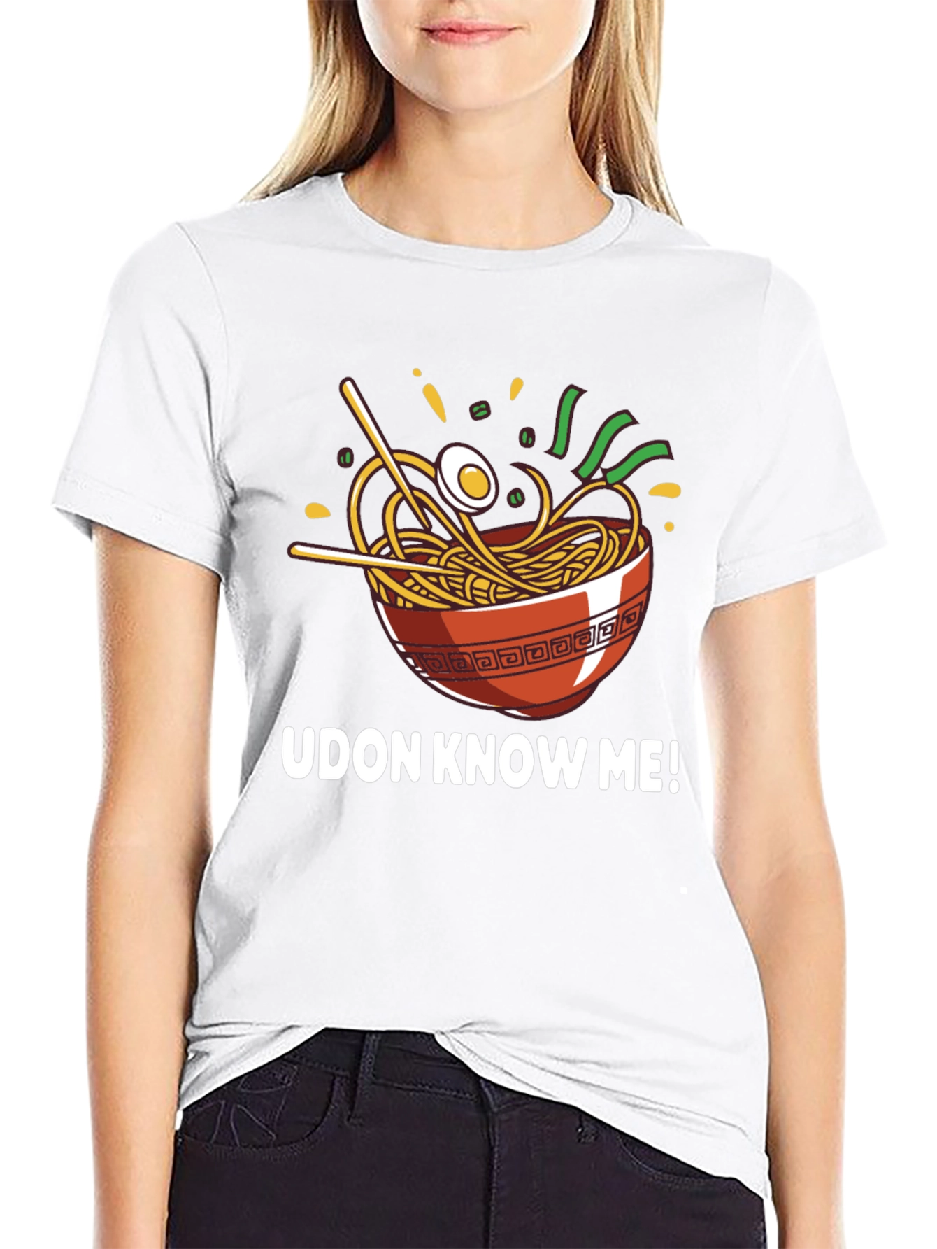 Black Udon Know Me! Ramen Graphic T-Shirt view 9