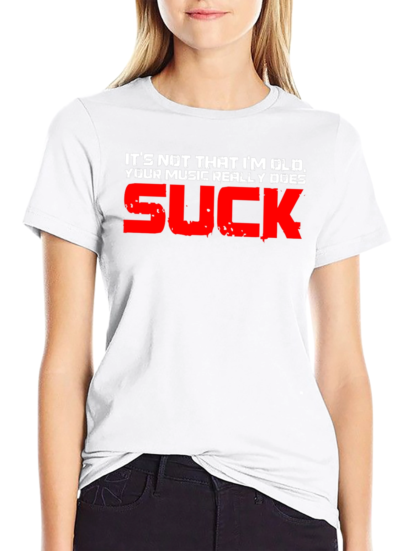 Funny Music Sucks T-Shirt - Old But Cool! - 9