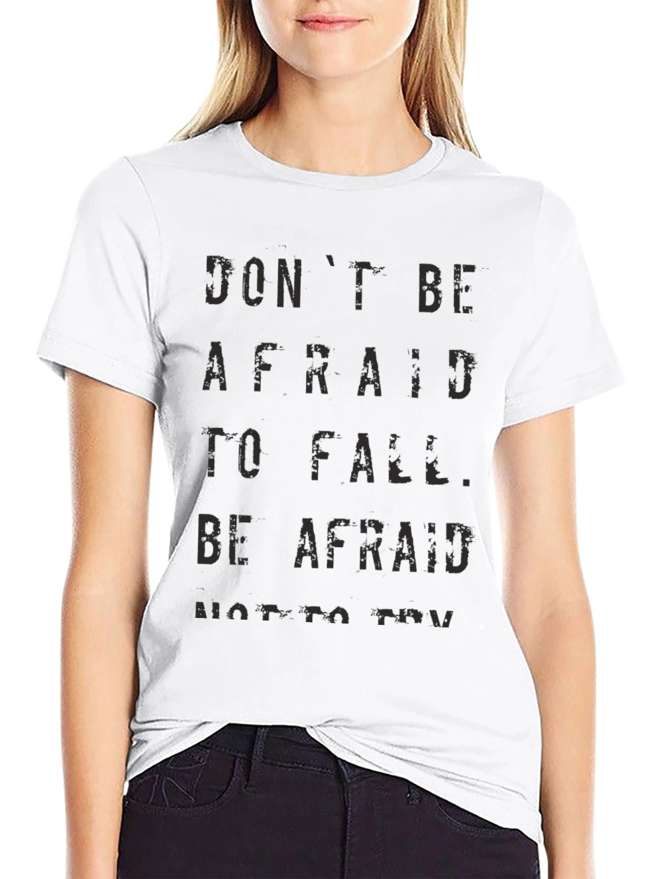Black Don't Be Afraid T-Shirt view 9