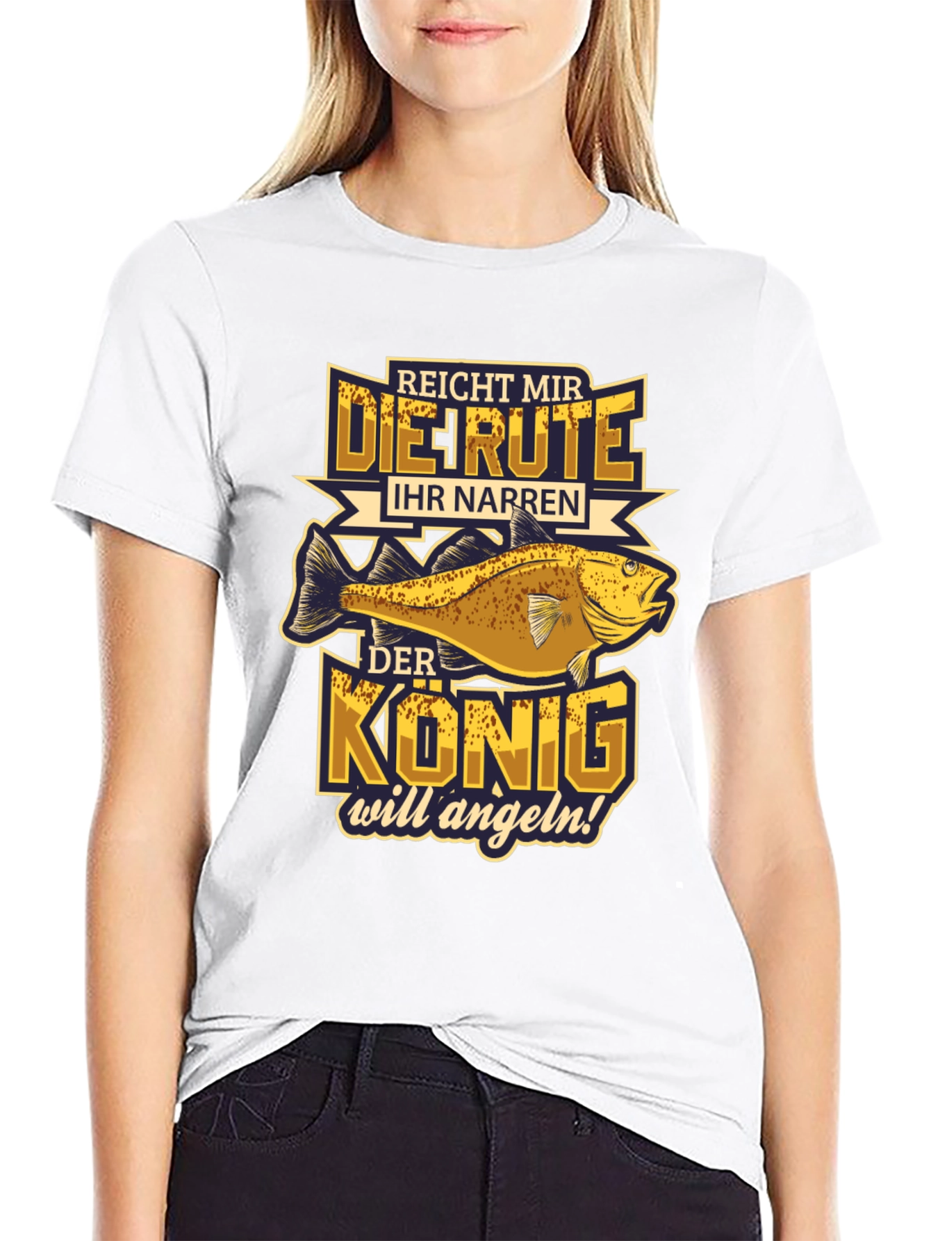 Black King Fishing Graphic T-Shirt view 9