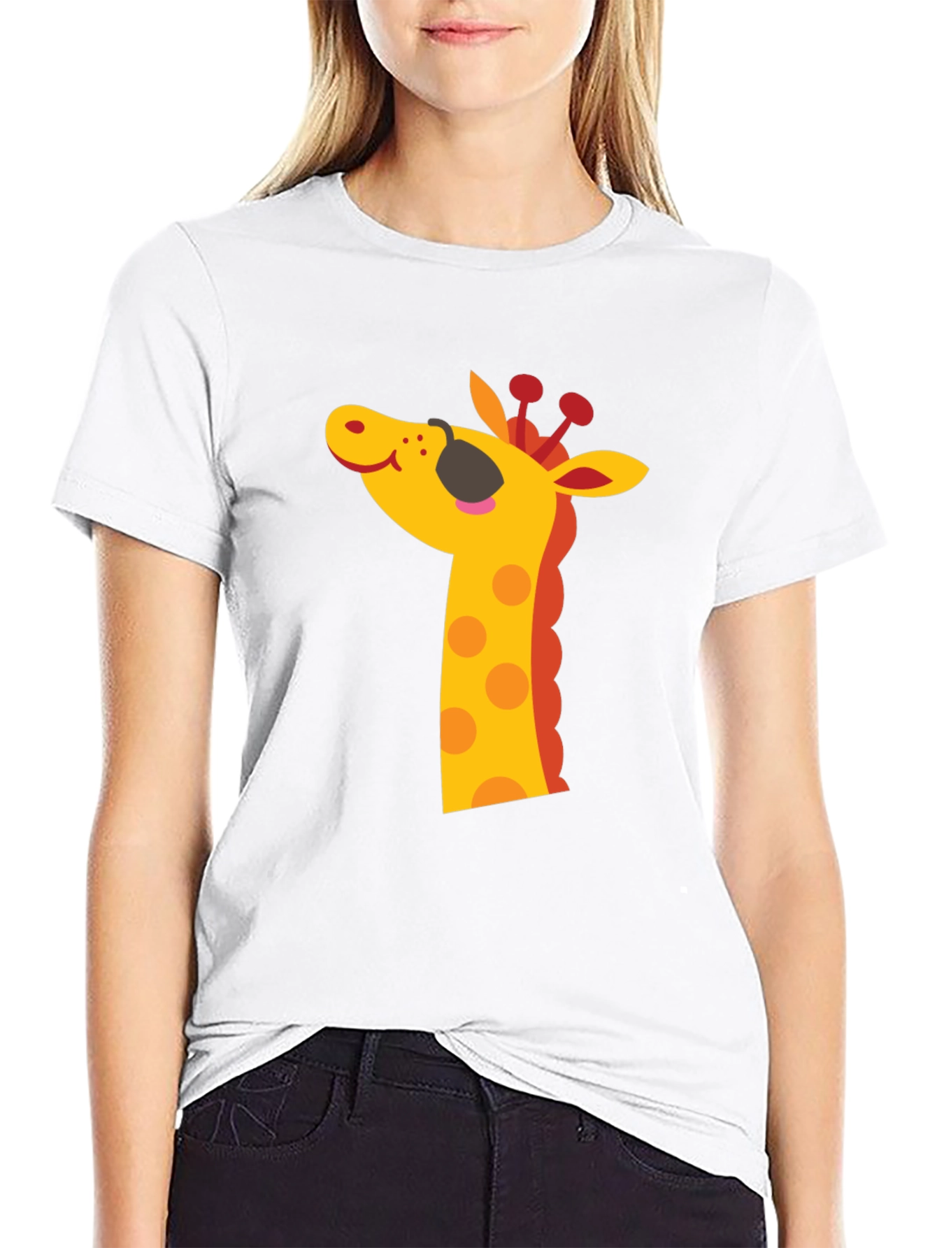 Black Black Giraffe T-Shirt view 9