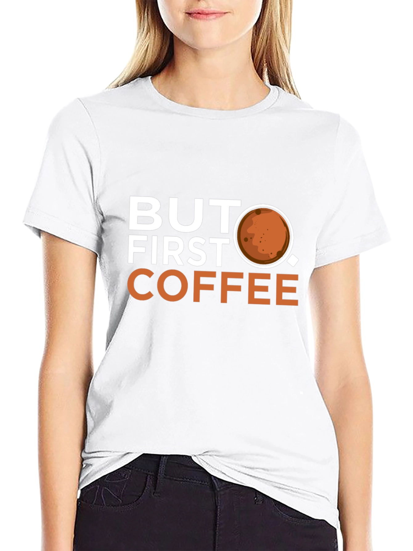 Black But First Coffee Graphic T-Shirt - Casual Wear view 9