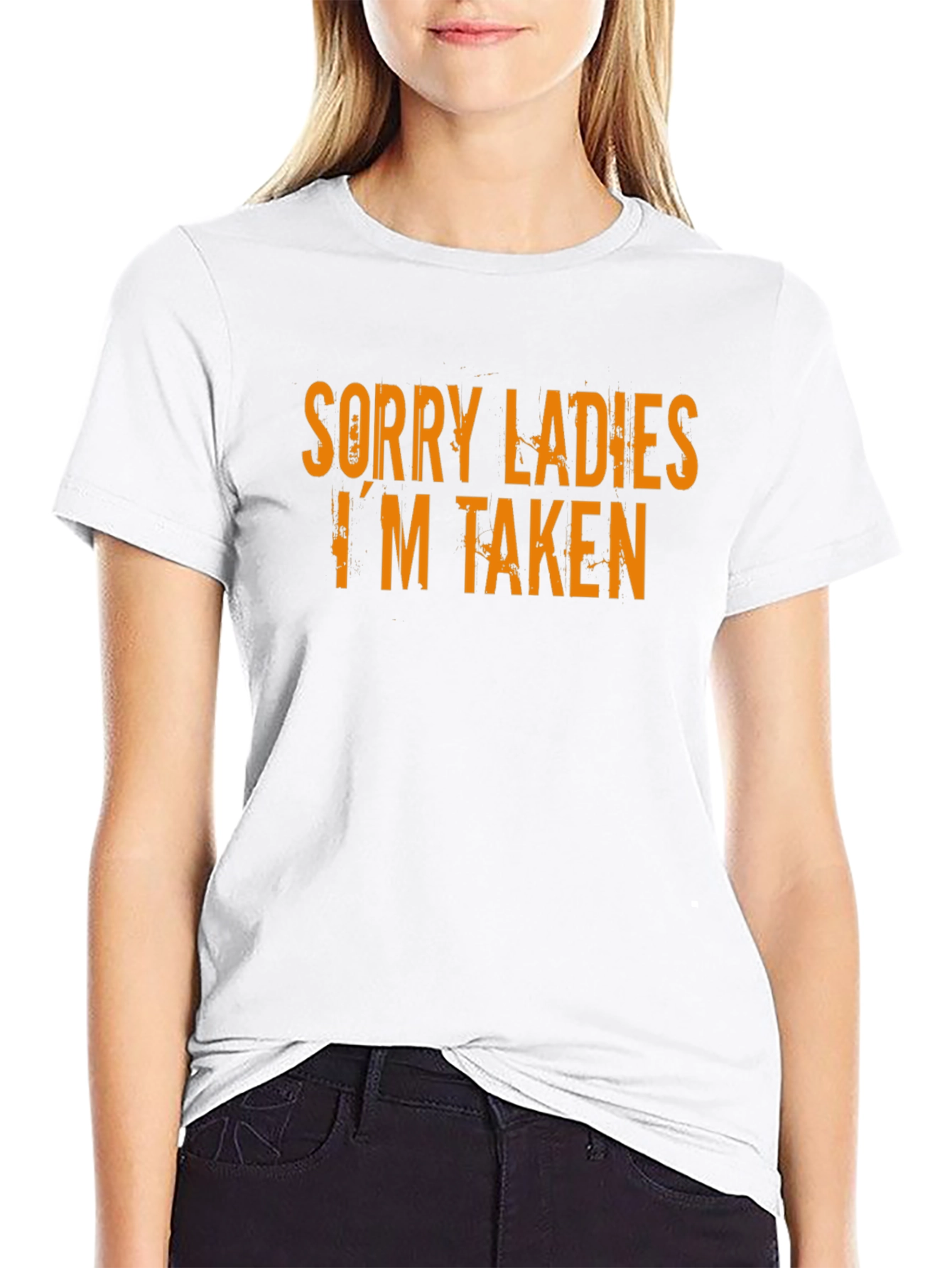 Black Sorry Ladies I'm Taken T-Shirt view 9