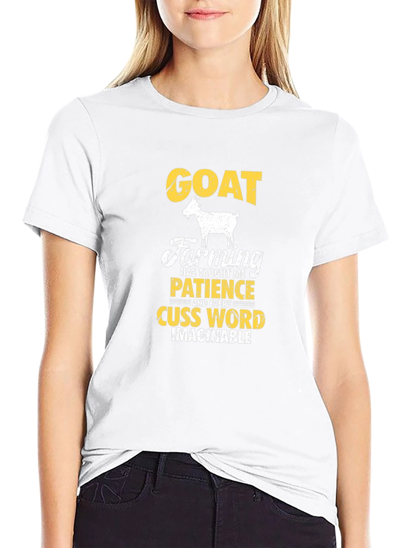 Black Goat Farming T-Shirt: Patience and Cuss Words view 9