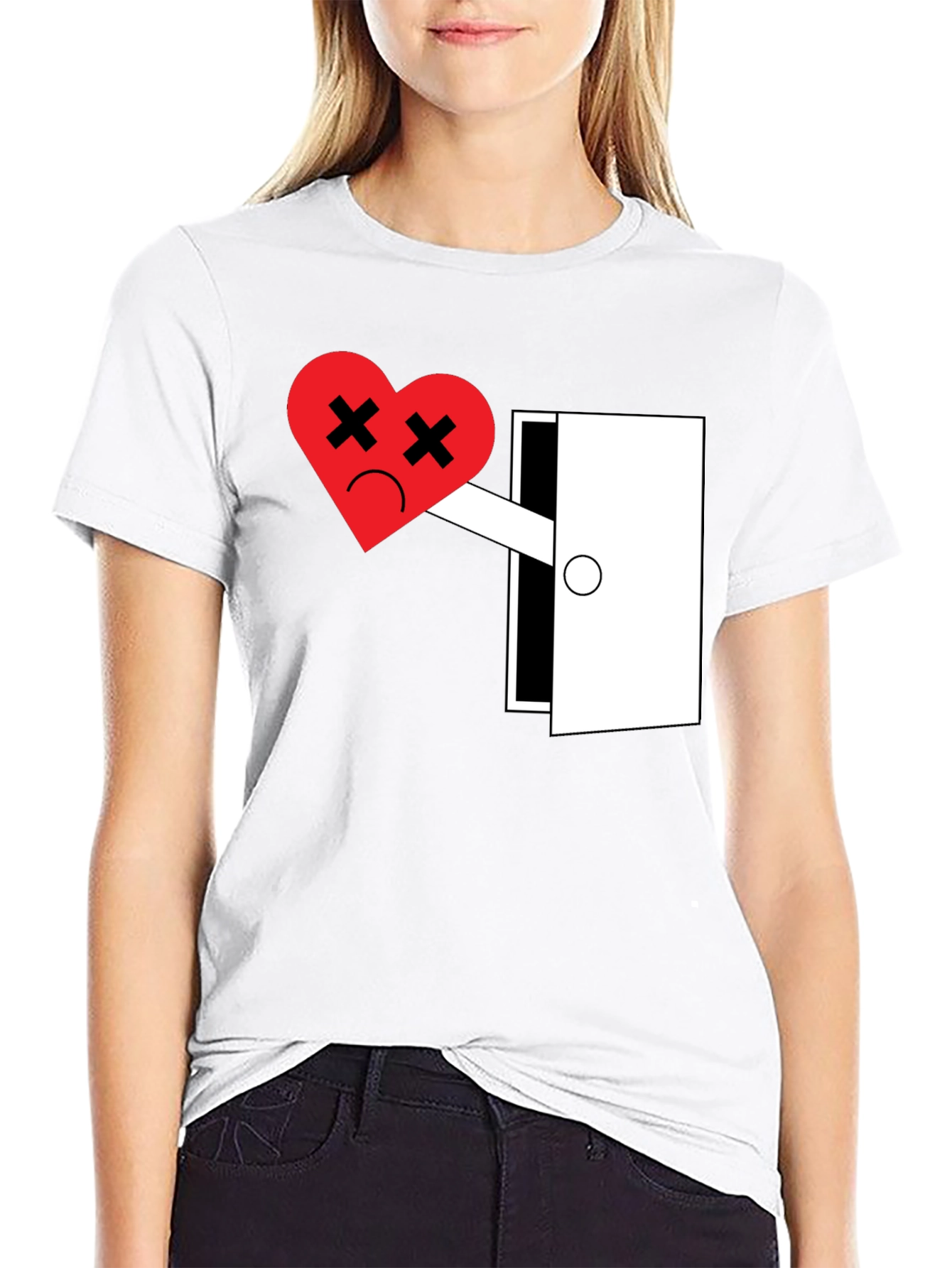 Black Heartbreak Tee - Funny Graphic T-Shirt for Men view 9