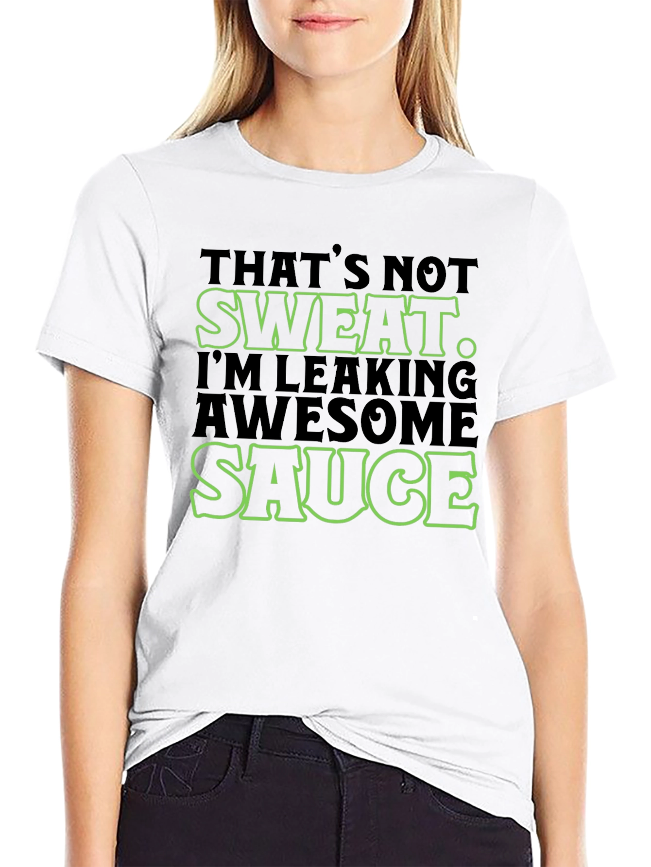 Black Awesome Sauce Men's Graphic Tee - Funny Slogan T-Shirt view 9