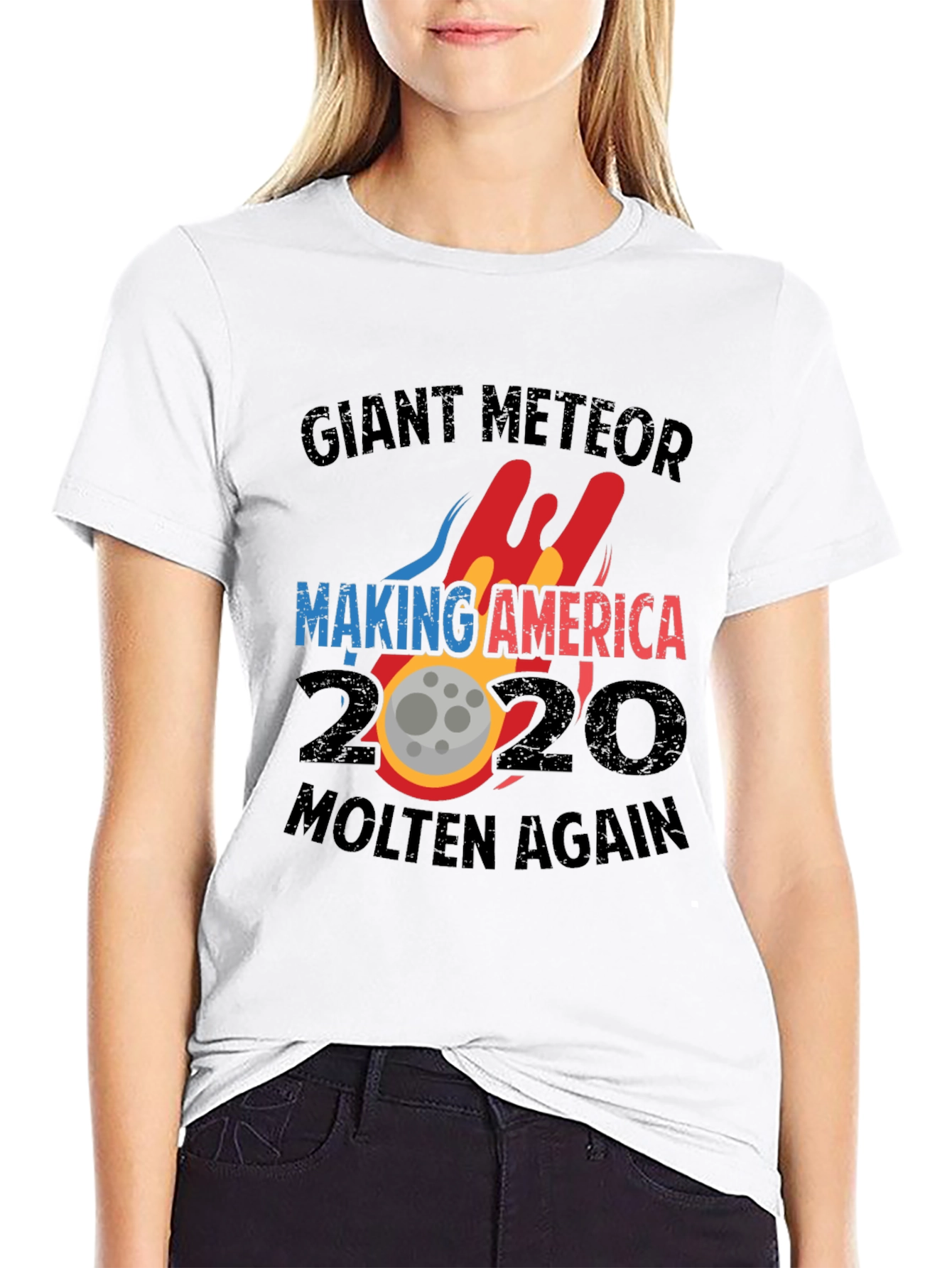 Black Giant Meteor Making America Molten Again 2020 T-Shirt view 9