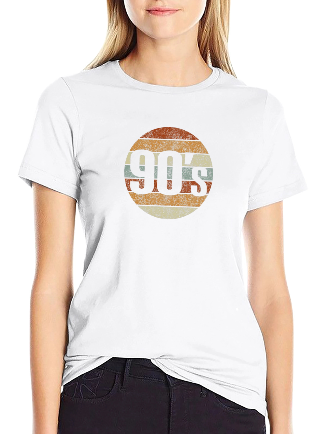 Black Vintage 90's Style T-Shirt view 9