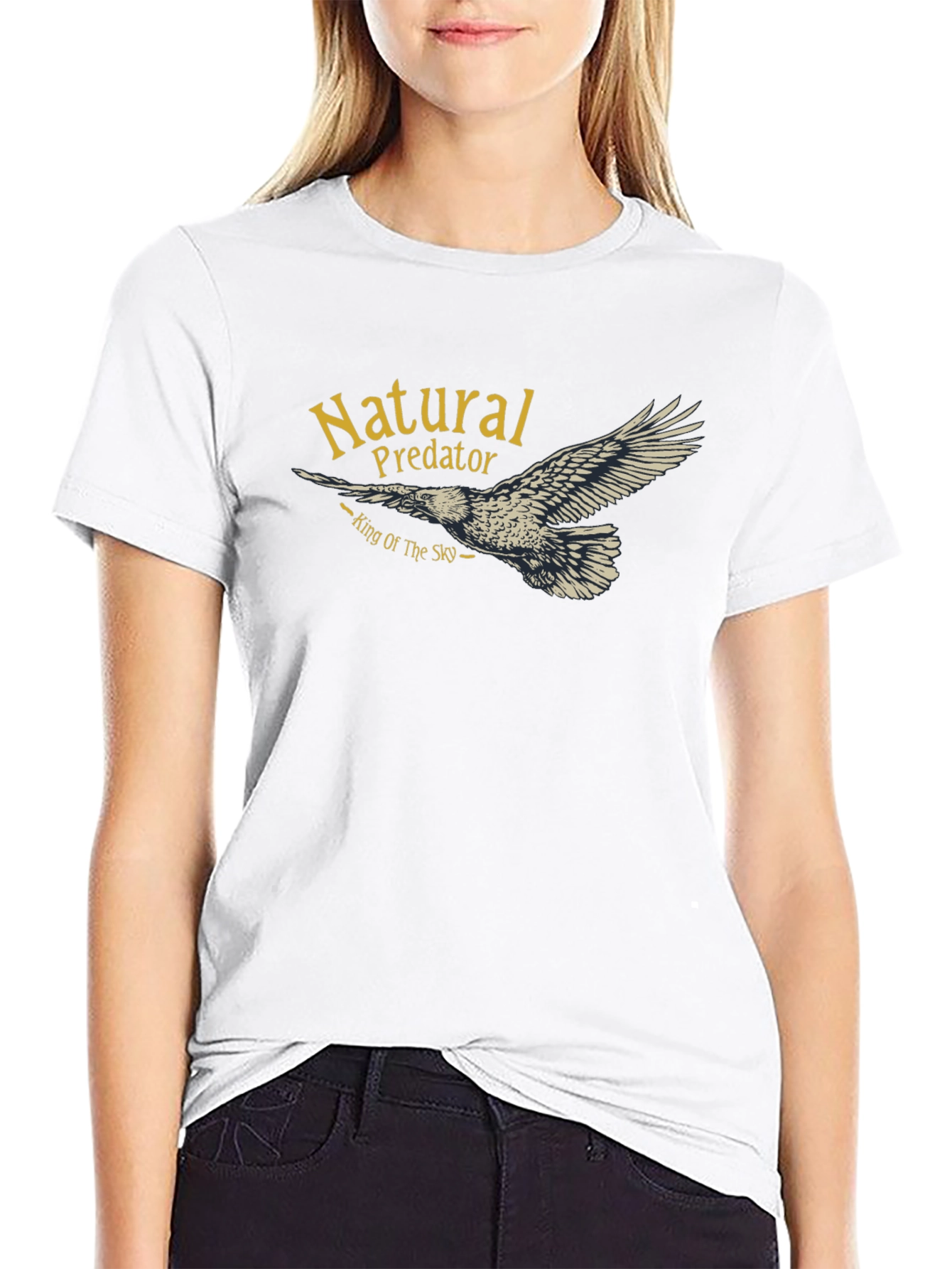 Black Natural Predator Eagle T-Shirt view 9