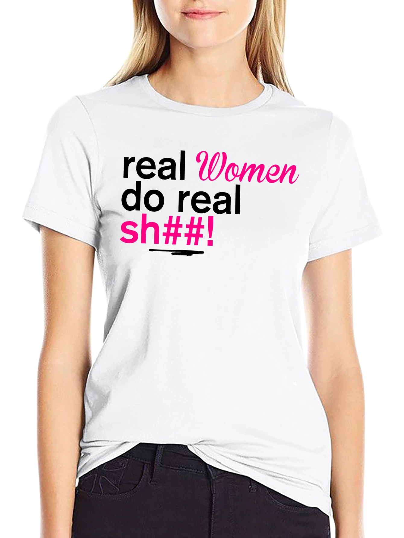 Black Real Women Do Real Sh##! Graphic Tee view 9