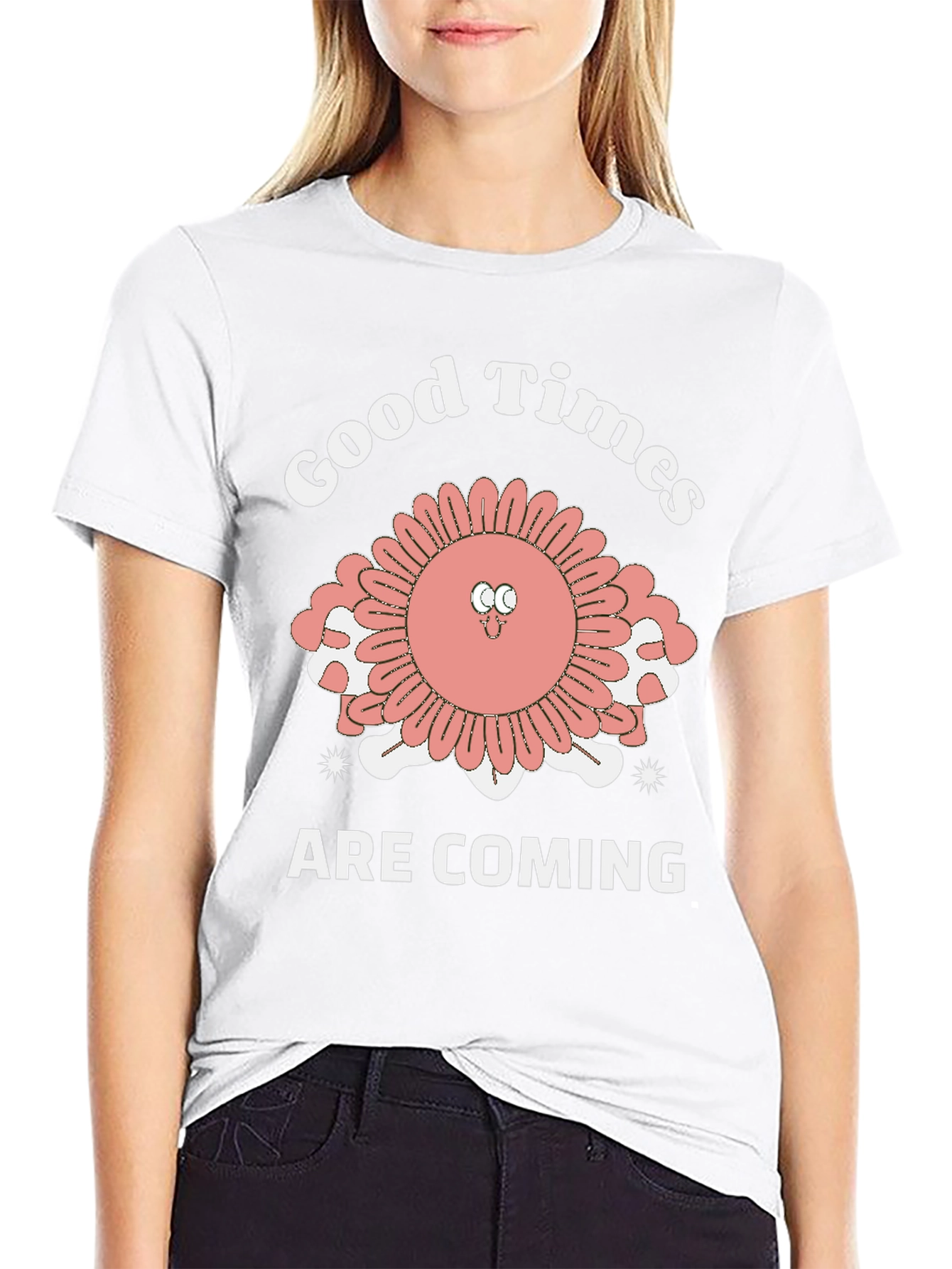 Black Good Times Are Coming T-Shirt - Quirky Retro Style view 9
