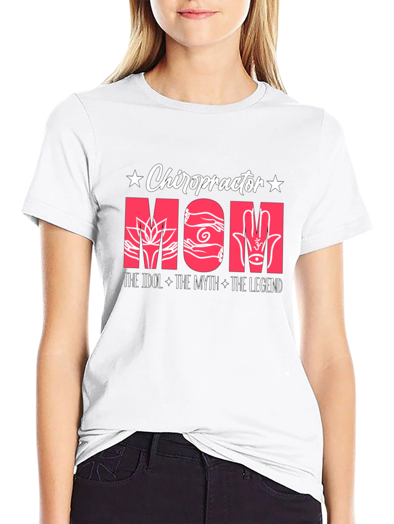 Black Chiropractor Mom T-Shirt: Idol, Myth, Legend view 9