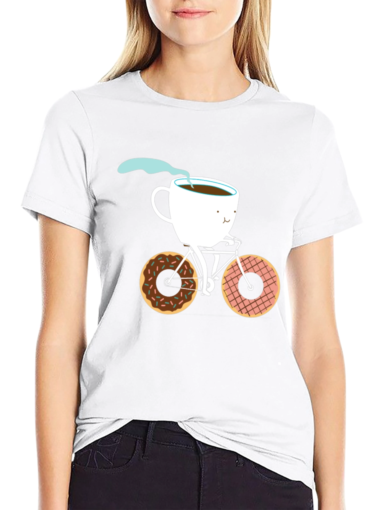 Black Coffee & Donuts Cycle T-Shirt view 9