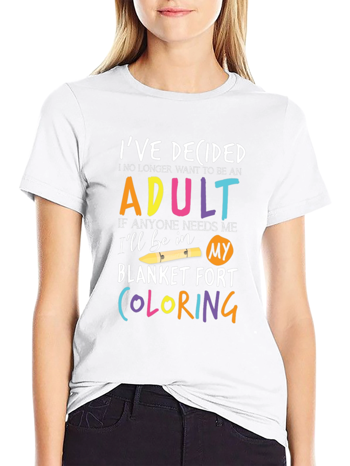 Black Funny Adulting T-Shirt view 9