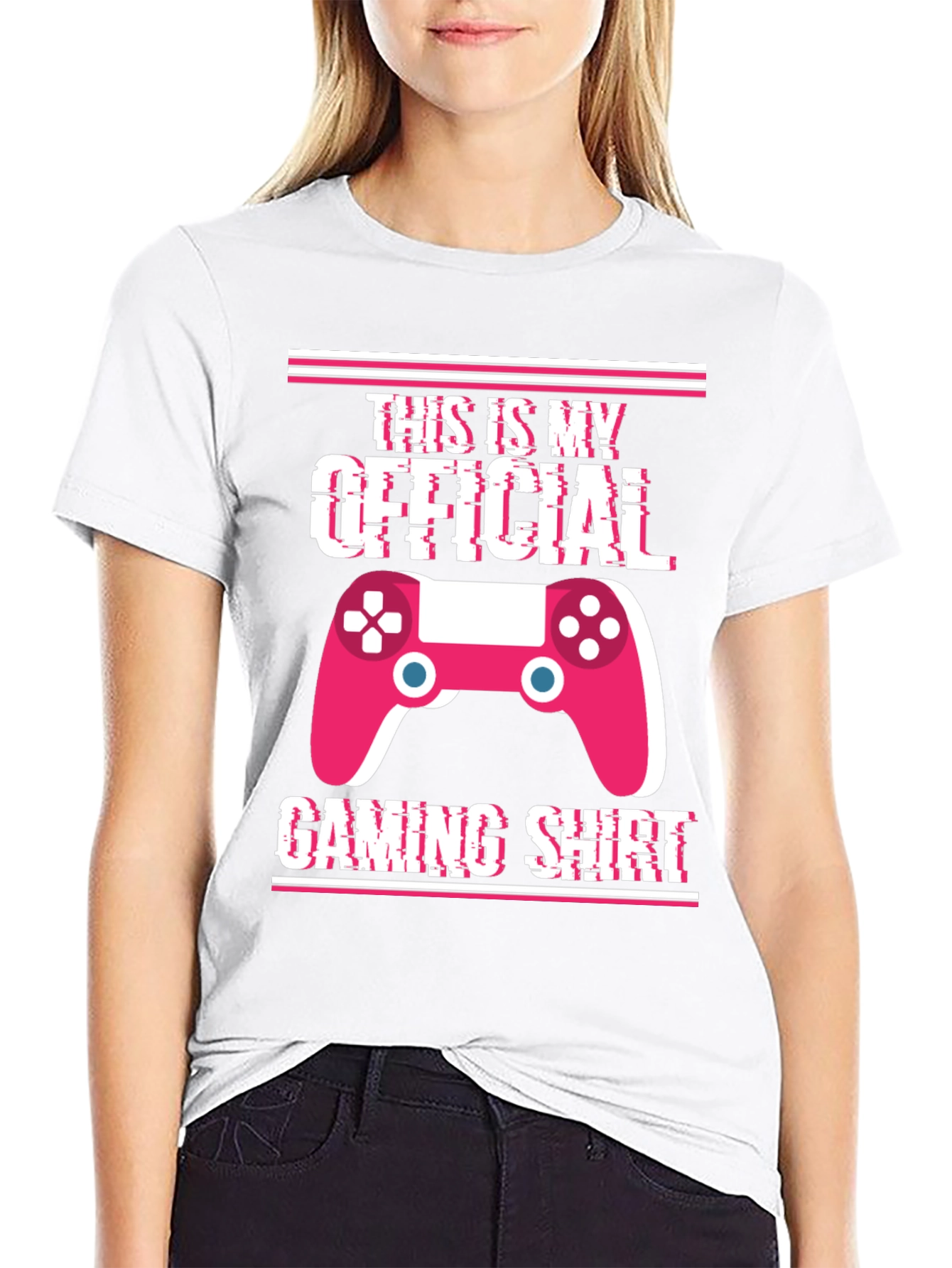 Black Official Gaming Shirt - Gamer T-Shirt view 9