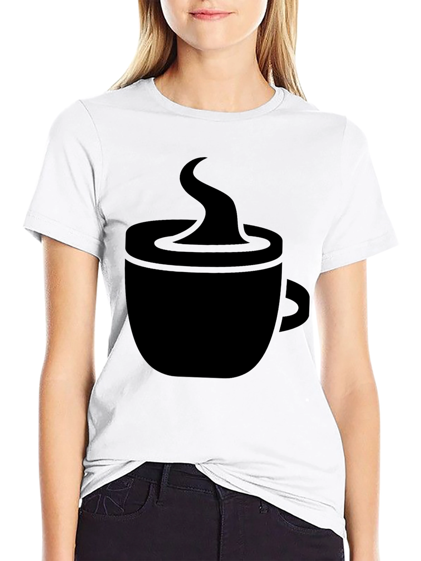 Black Coffee Cup Graphic Tee - Black view 9