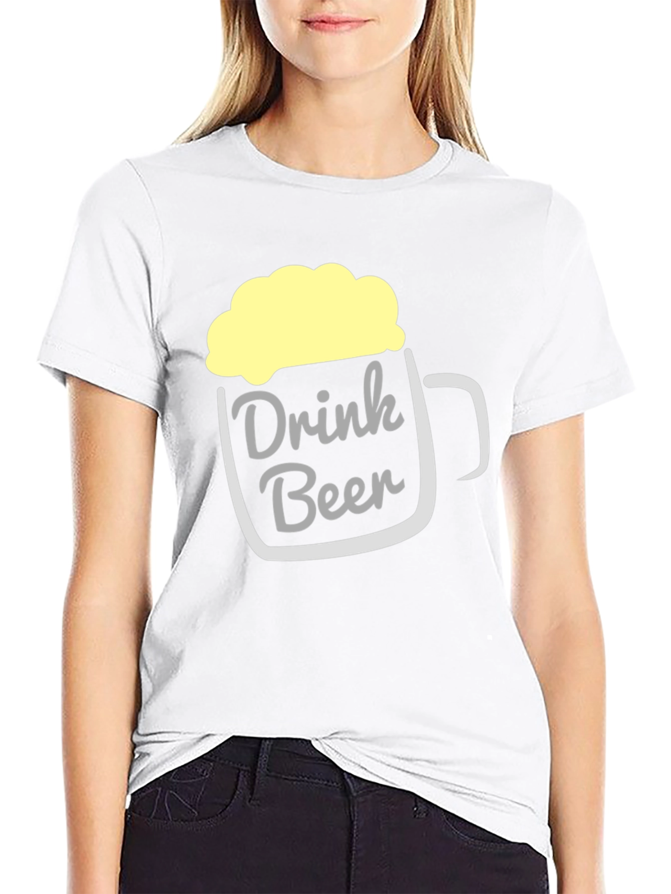 Black Drink Beer T-Shirt - Funny Beer Mug Design view 9