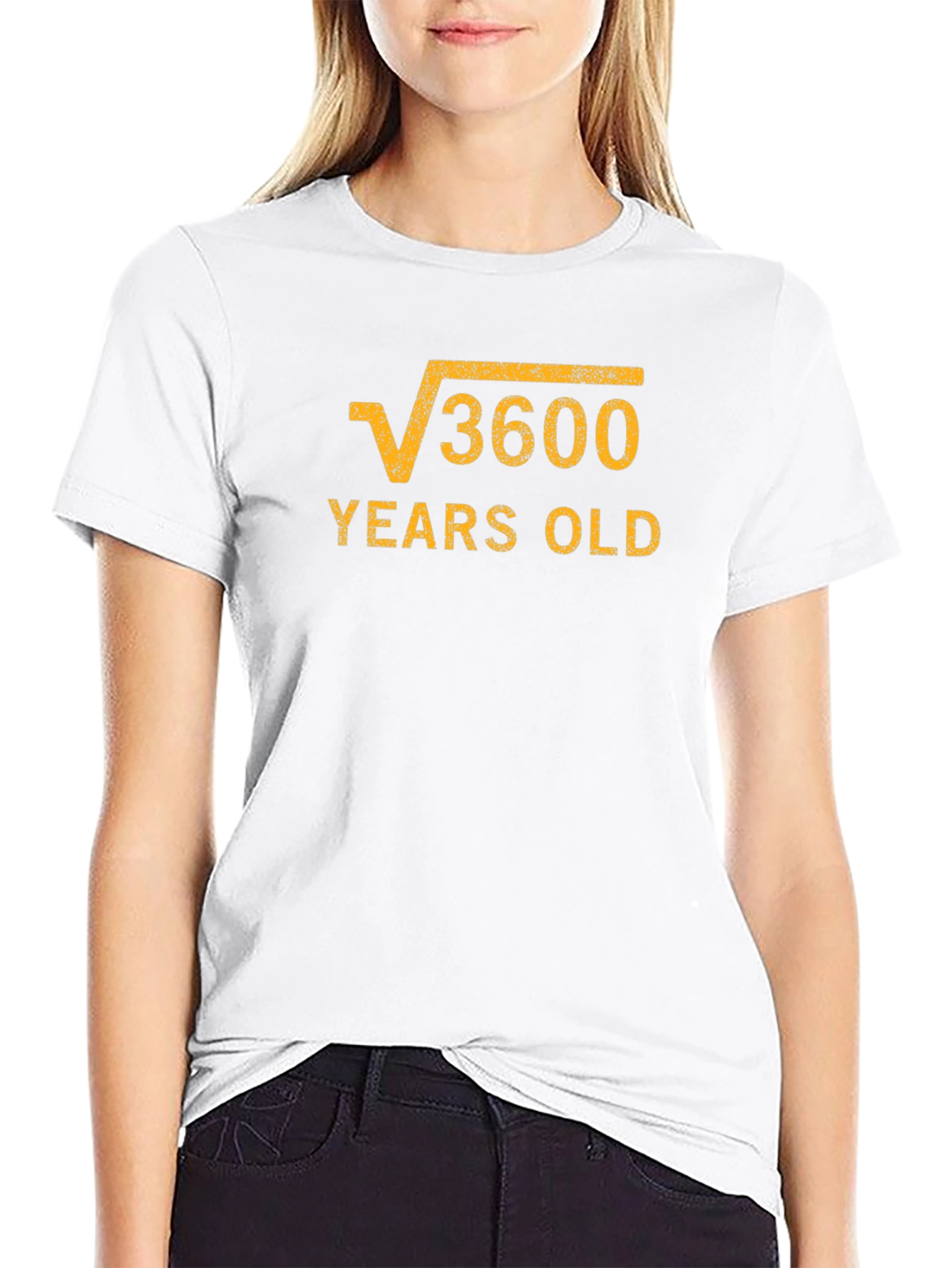 Black Funny 60th Birthday T-Shirt - Square Root of 3600 view 9