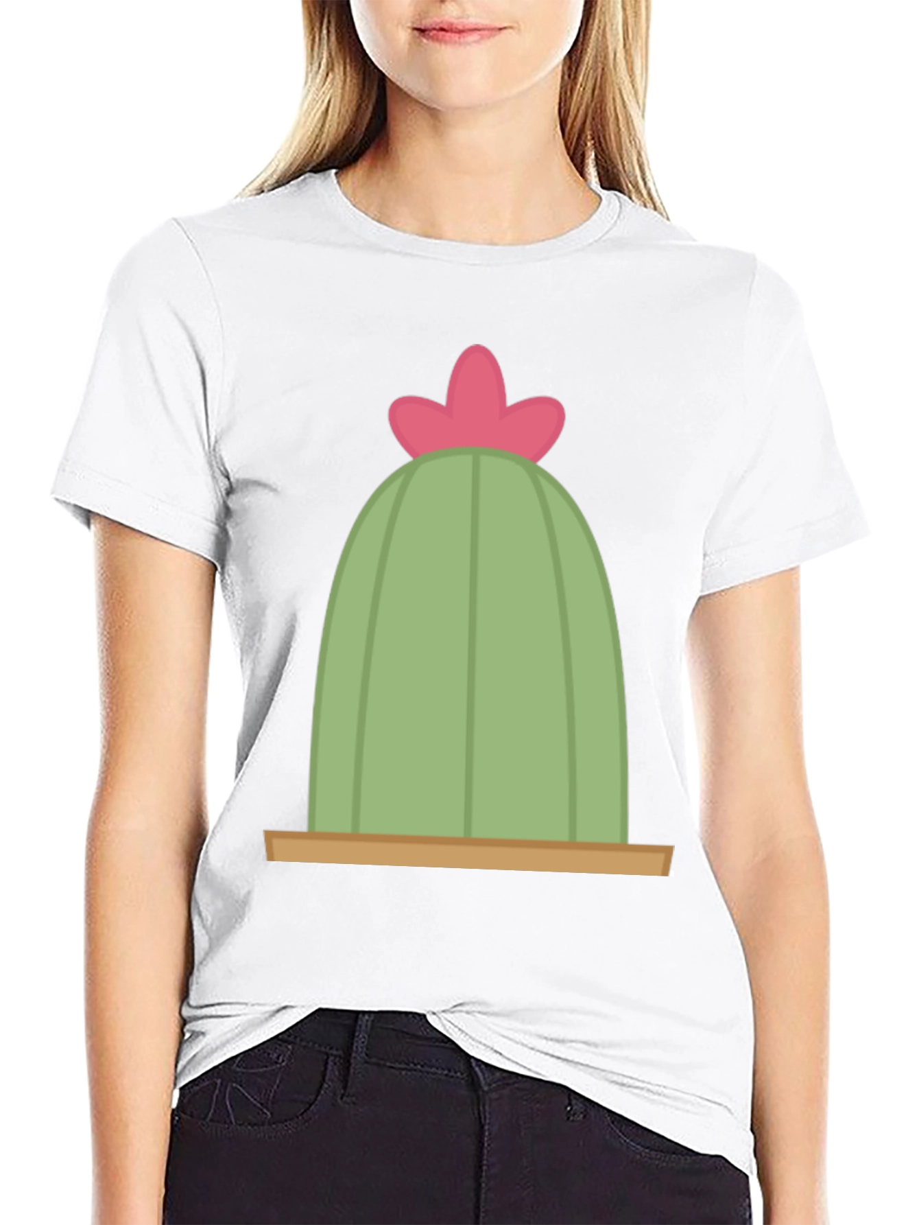 Black Cactus Graphic Tee - Desert Humor T-Shirt view 9