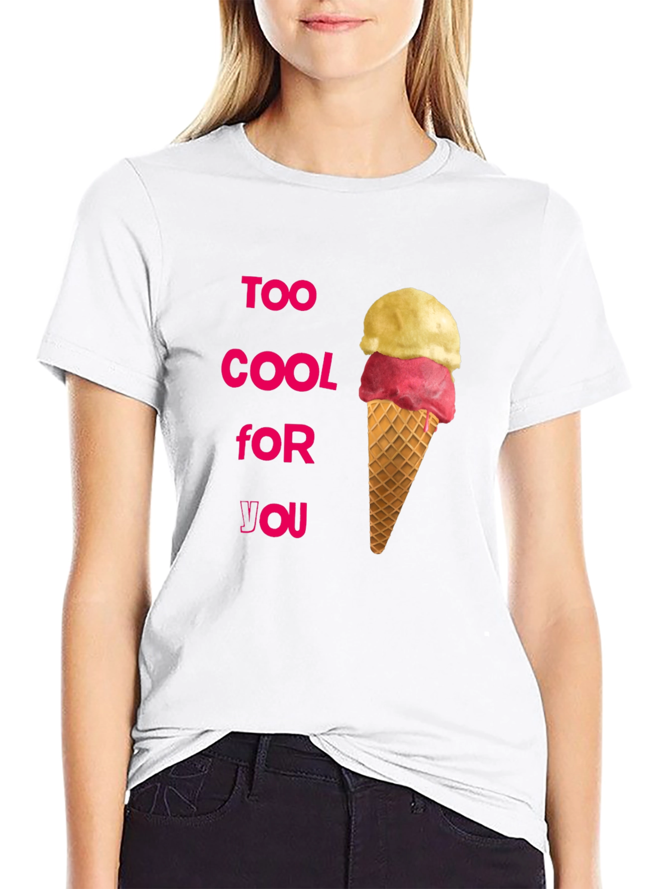 Black Too Cool Ice Cream T-Shirt view 9