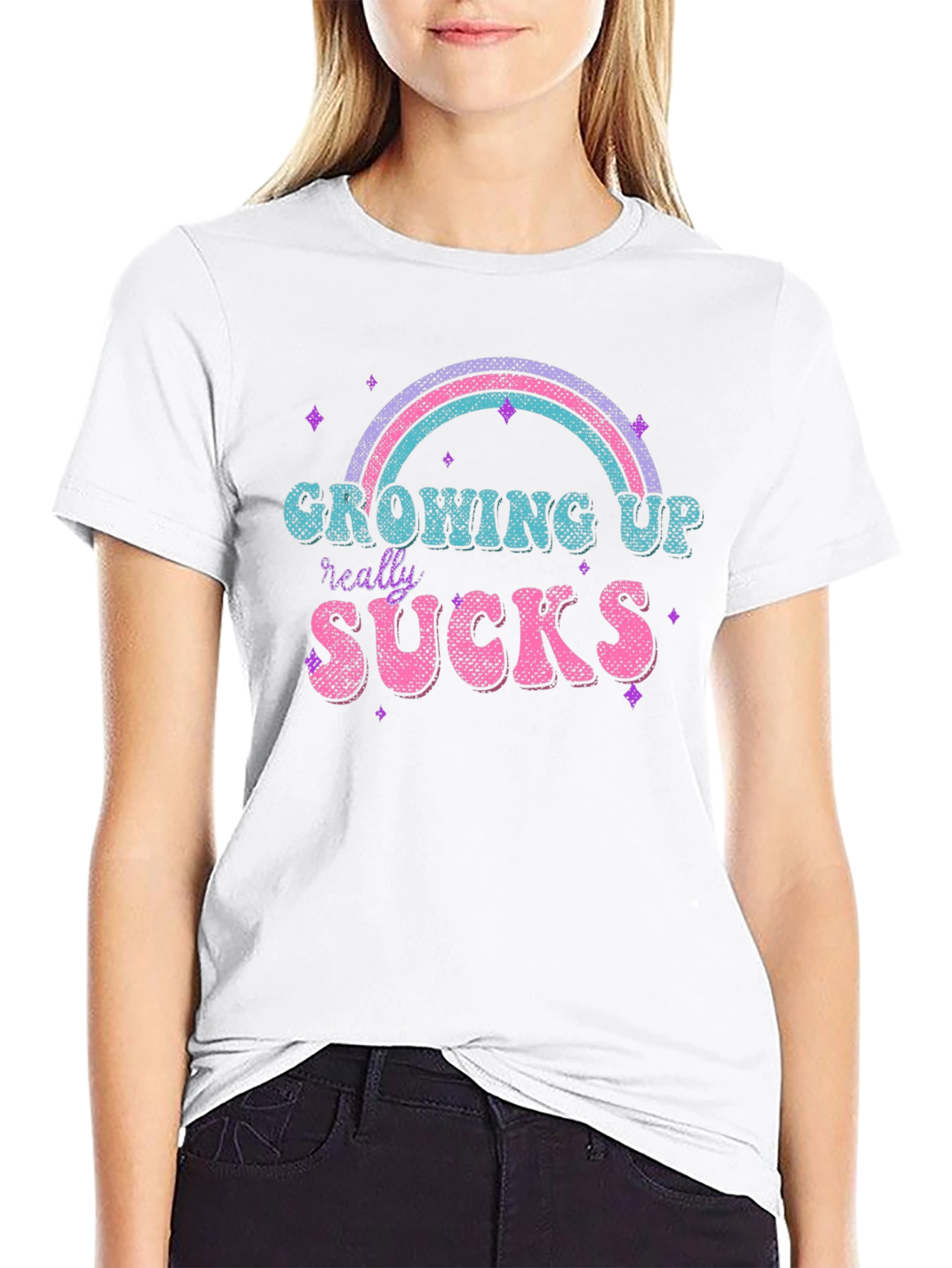 Growing Up Really Sucks Graphic Tee - 9