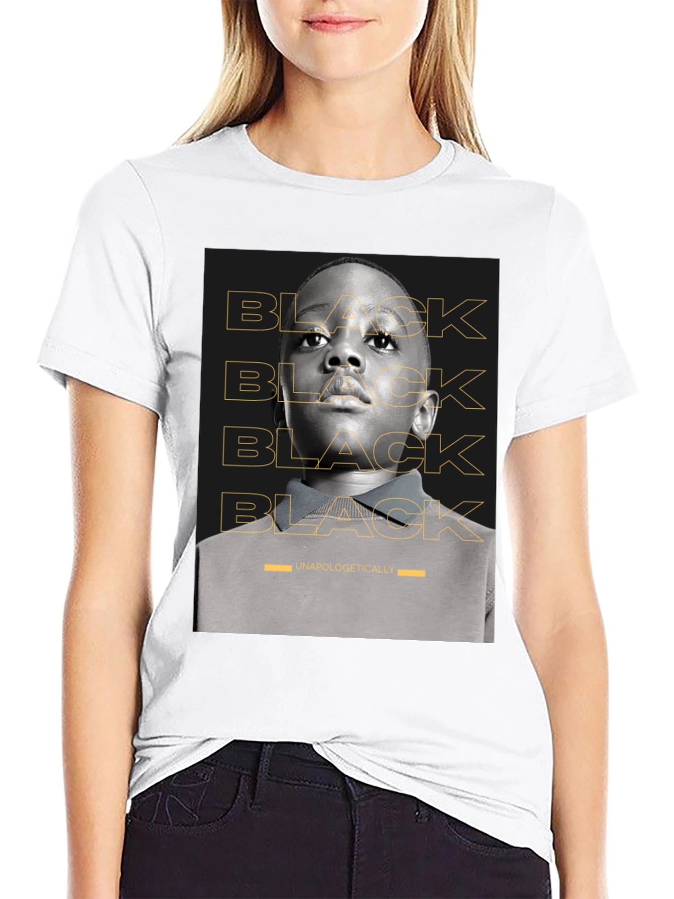 Black Black Unapologetically T-Shirt view 9