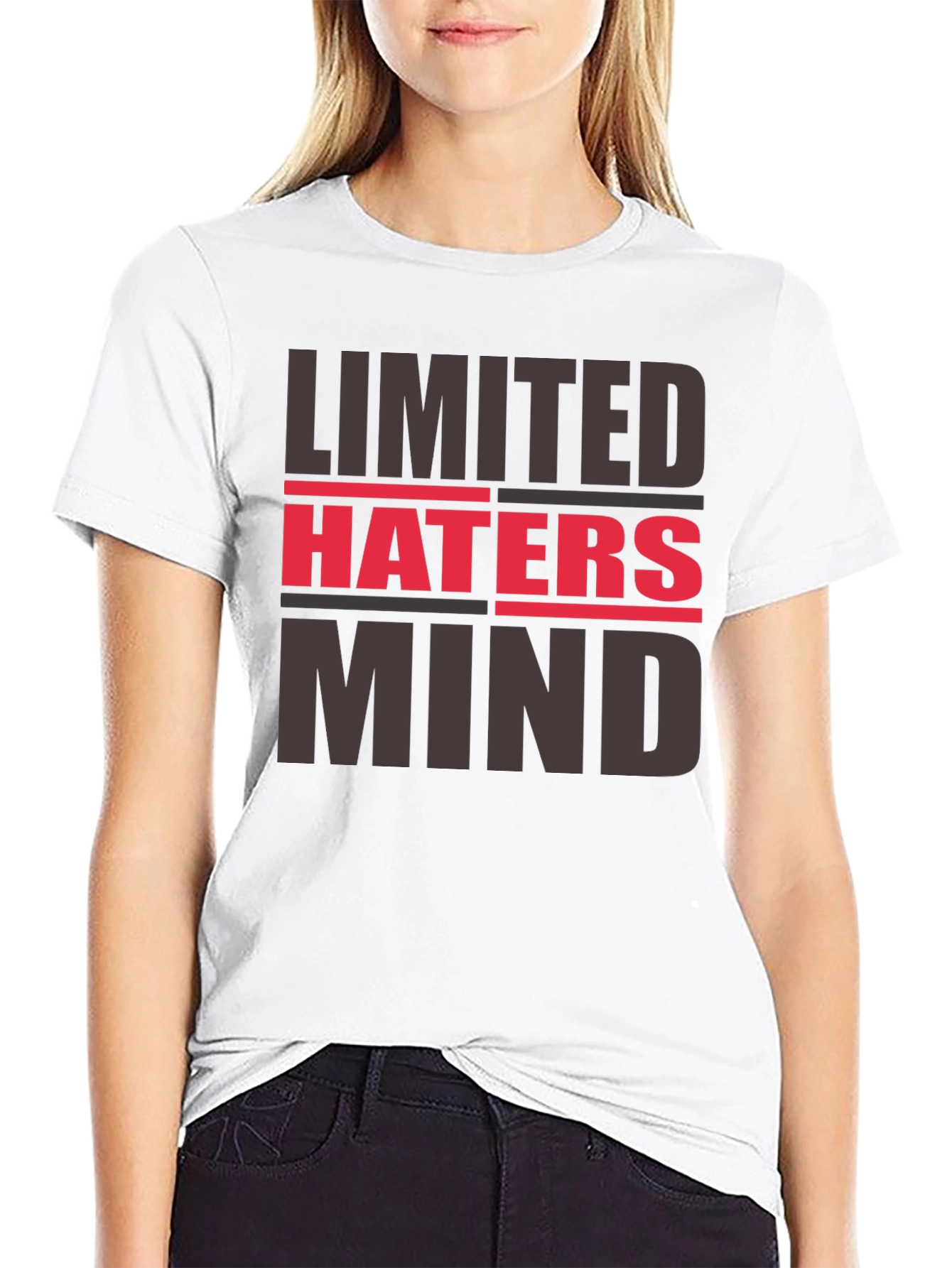 Black Limited Haters Mind Graphic Tee view 9