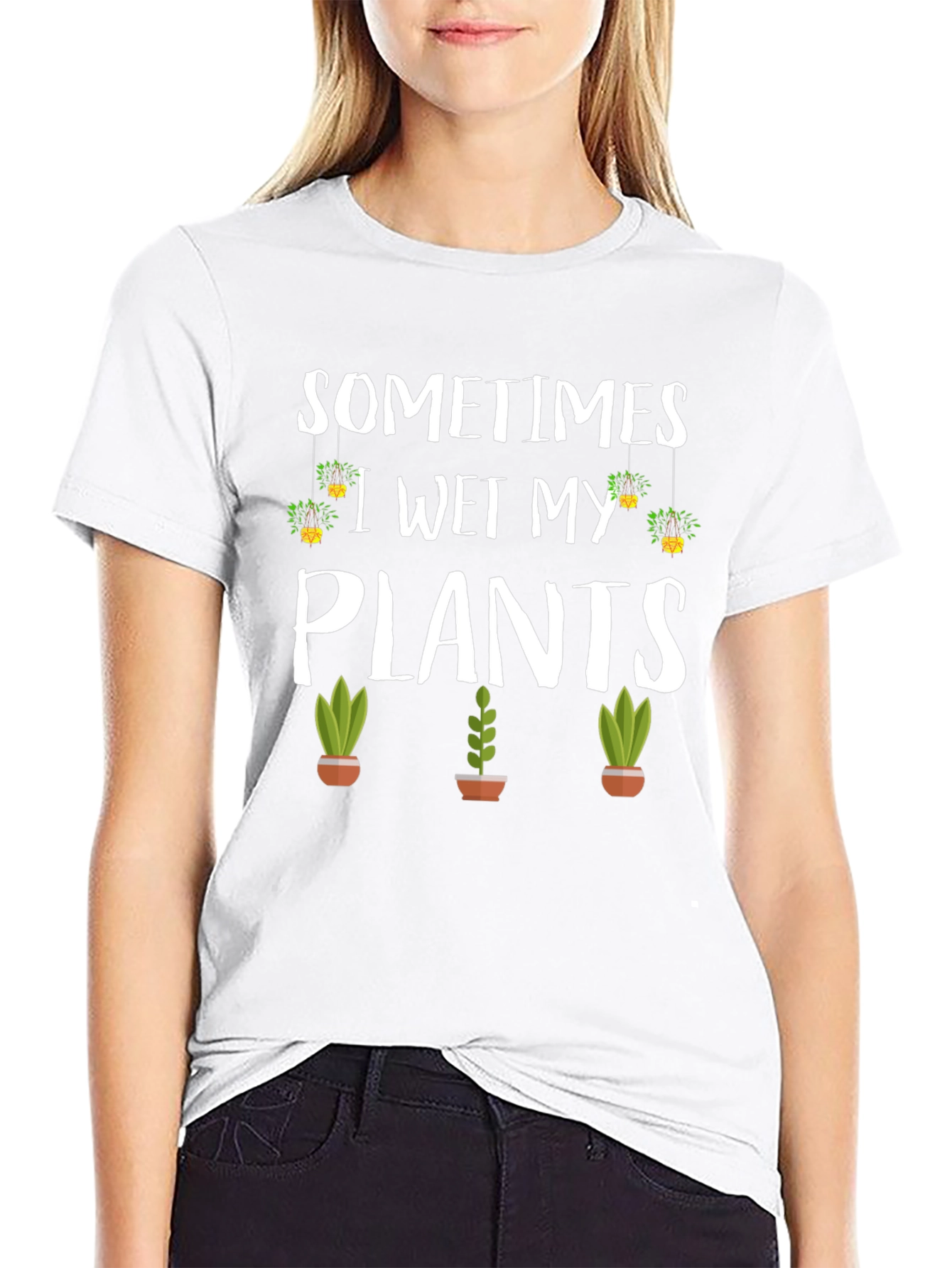 Sometimes I Wet My Plants Graphic T-Shirt - 9