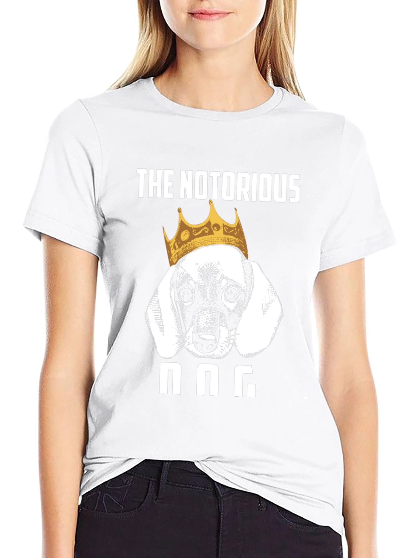 Black The Notorious DOG T-Shirt - Funny Dachshund Tee view 9