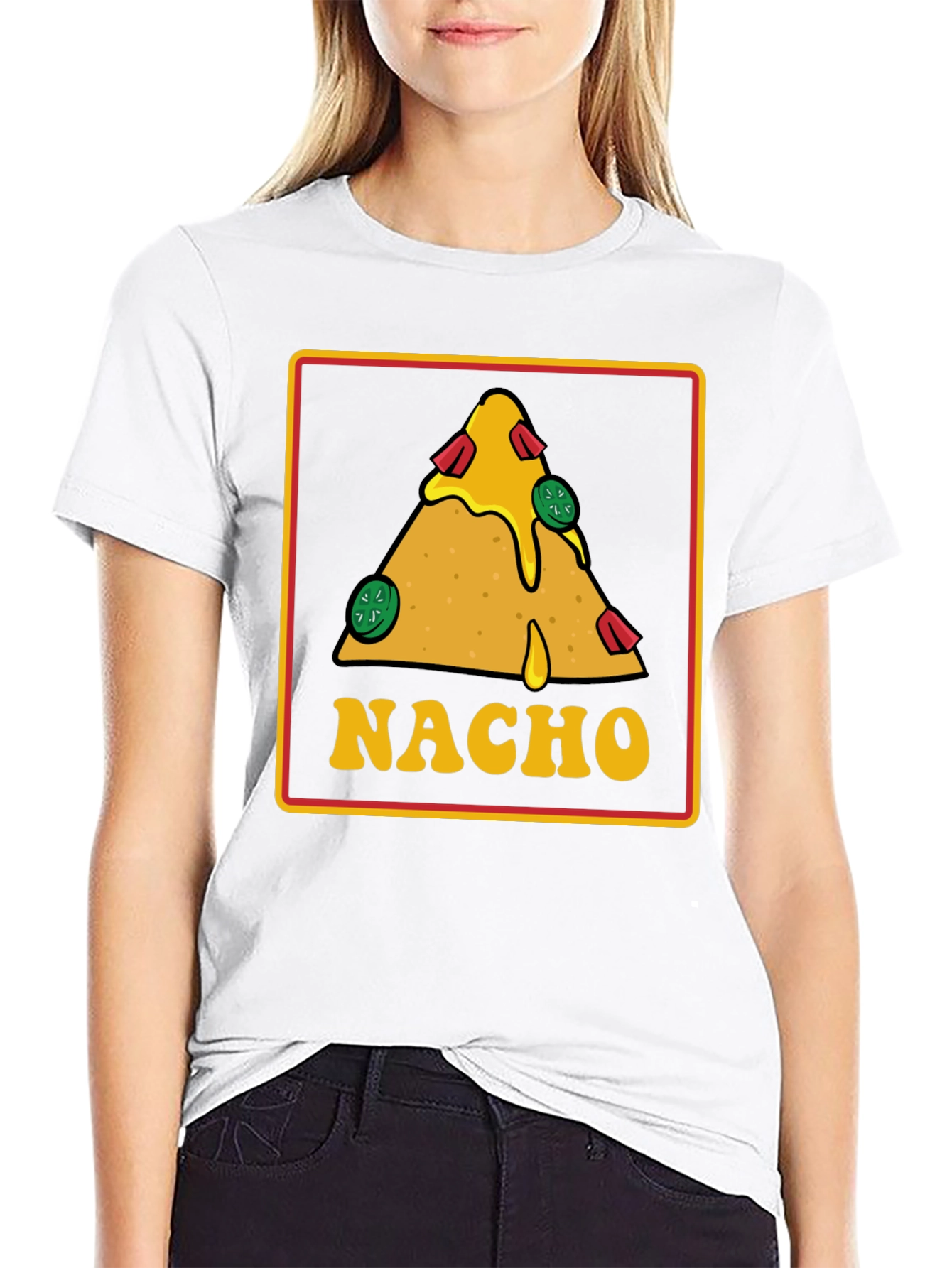Black Nacho T-Shirt: Foodie Fun! view 9