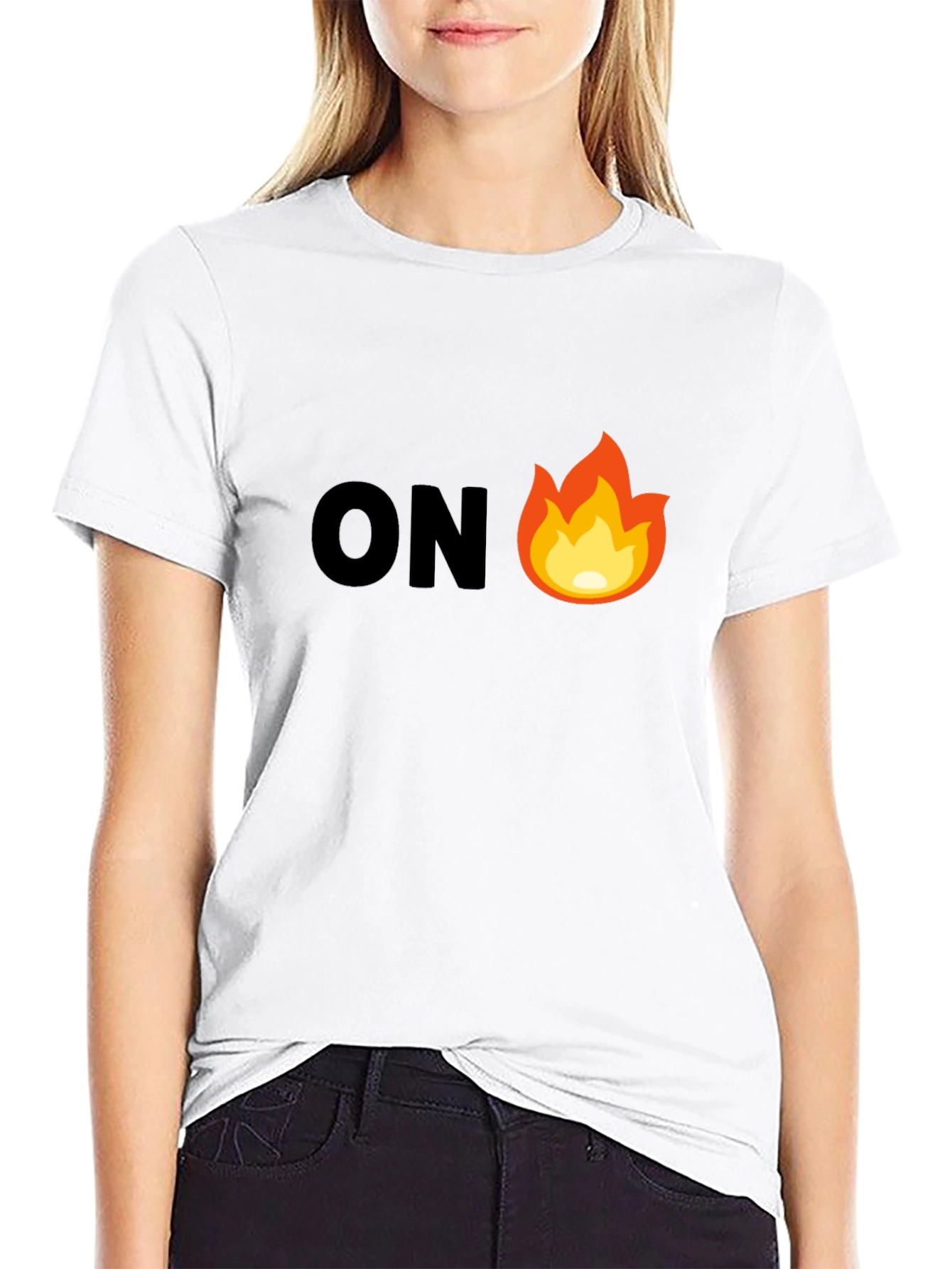 Black On Fire Graphic Tee - Men's Black T-Shirt view 9