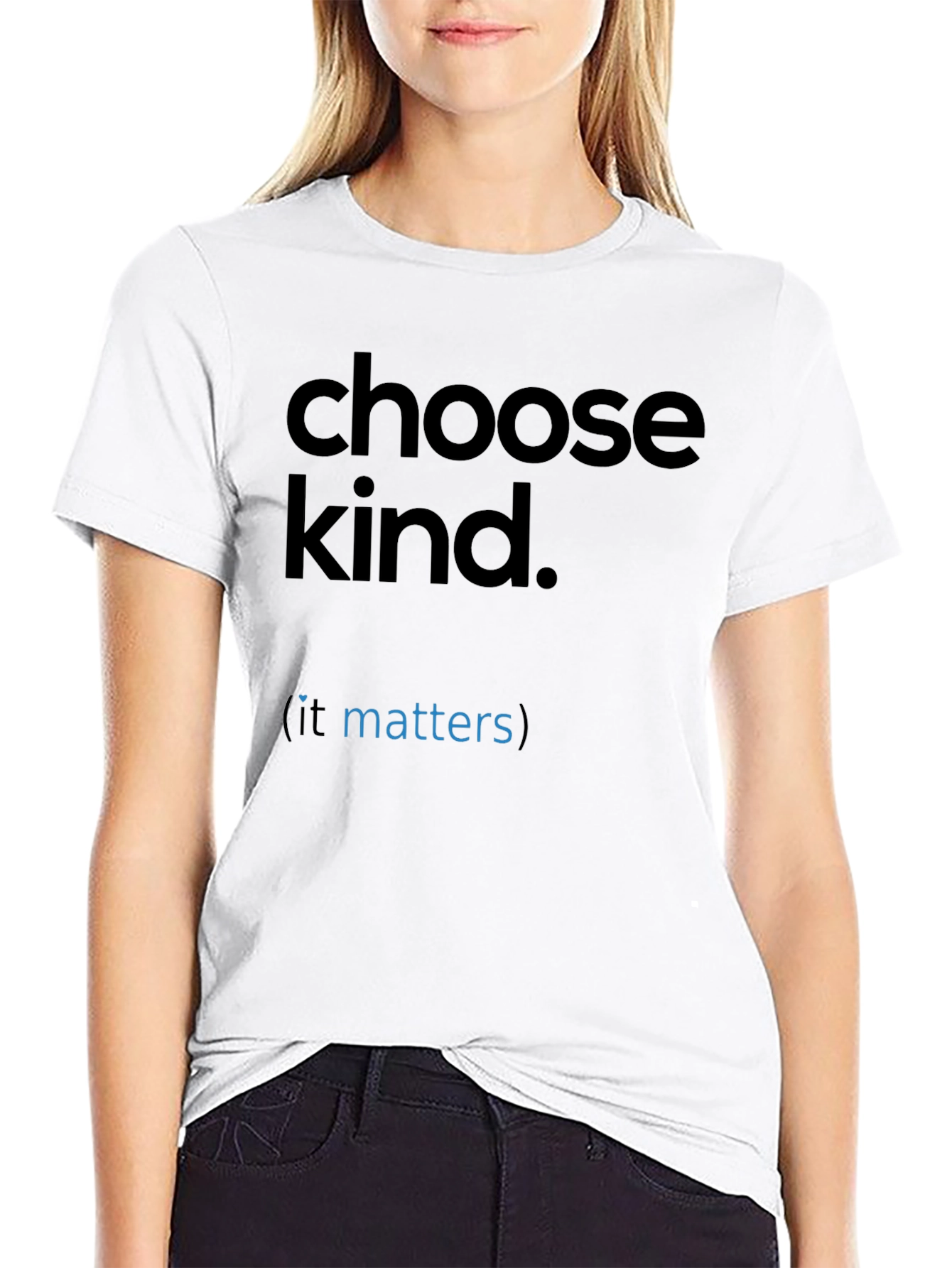 Black Choose Kind T-Shirt - Inspirational Graphic Tee view 9