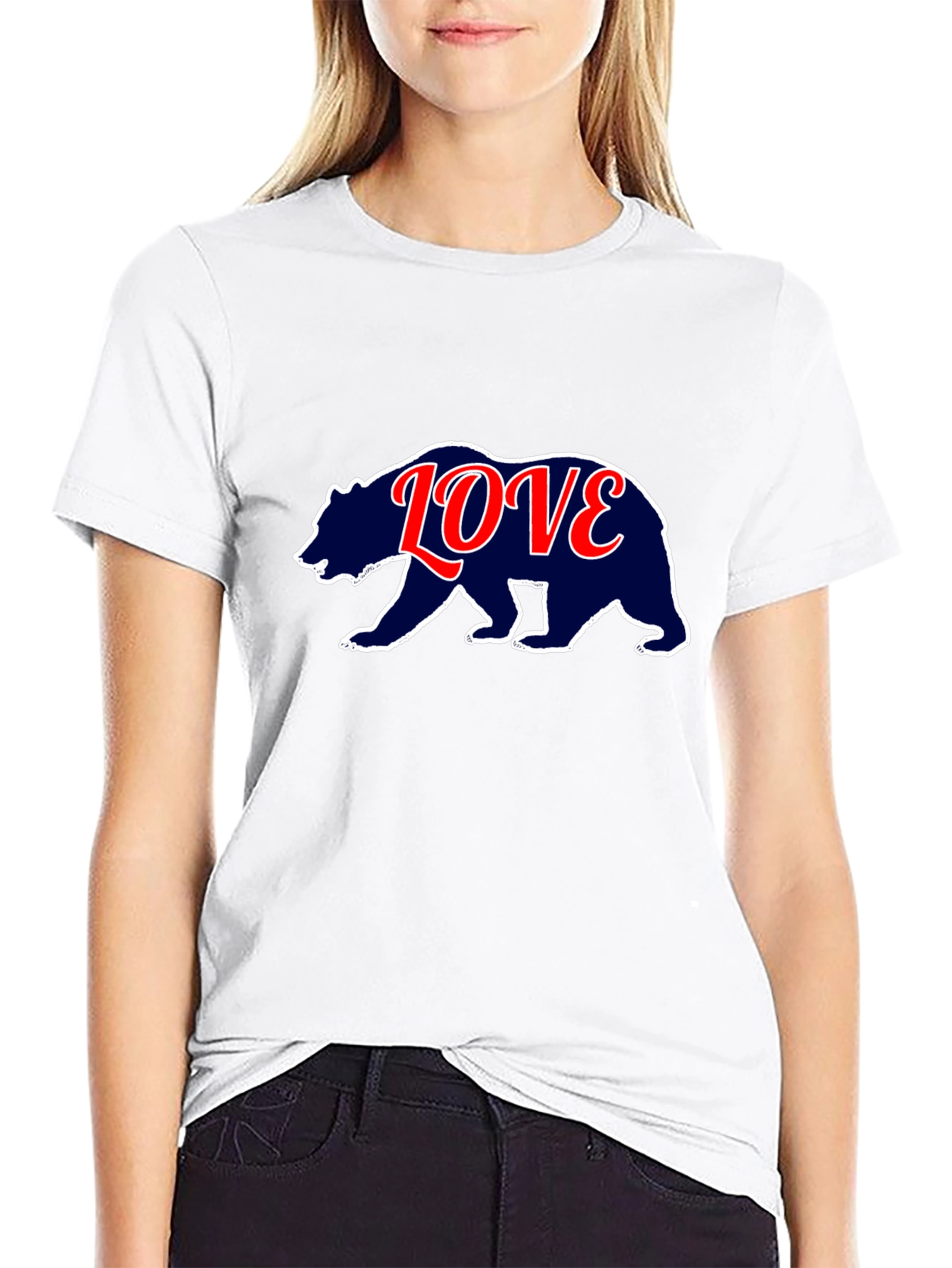 Black Bear Love T-Shirt - Stylish Graphic Tee view 9