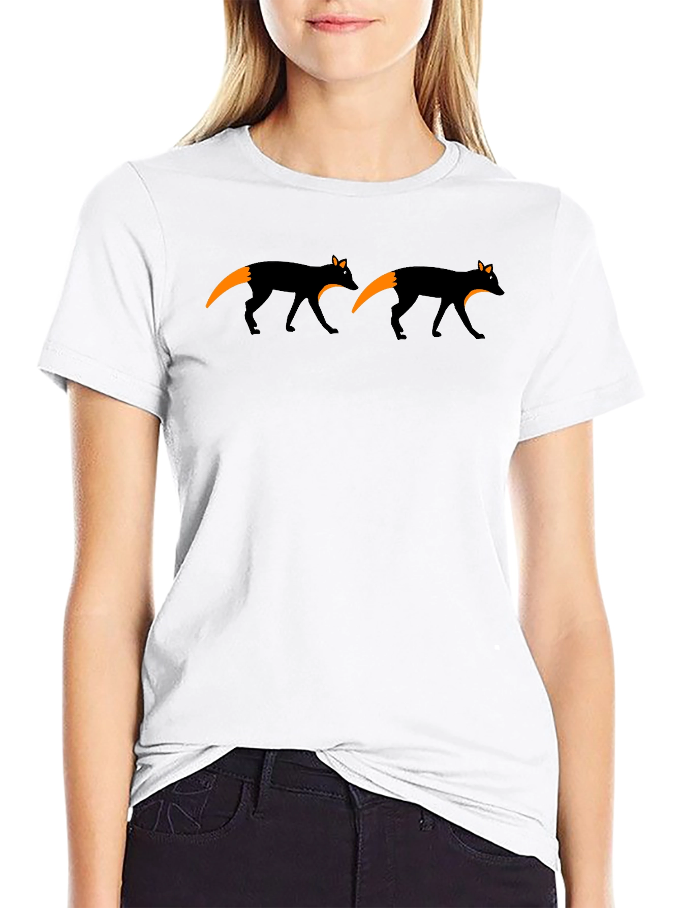 Black Fox Graphic Black T-Shirt view 9