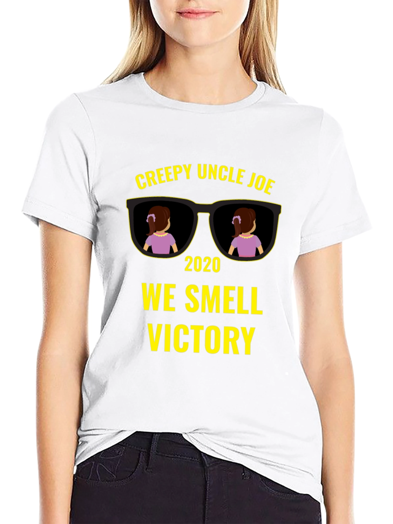 Black Creepy Uncle Joe 2020 T-Shirt view 9