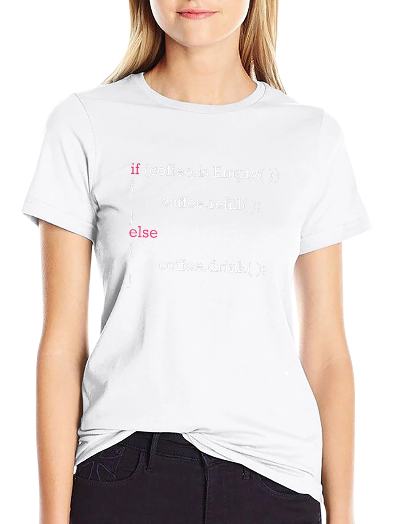 Black Coffee Code Black T-Shirt - Programmer Humor view 9