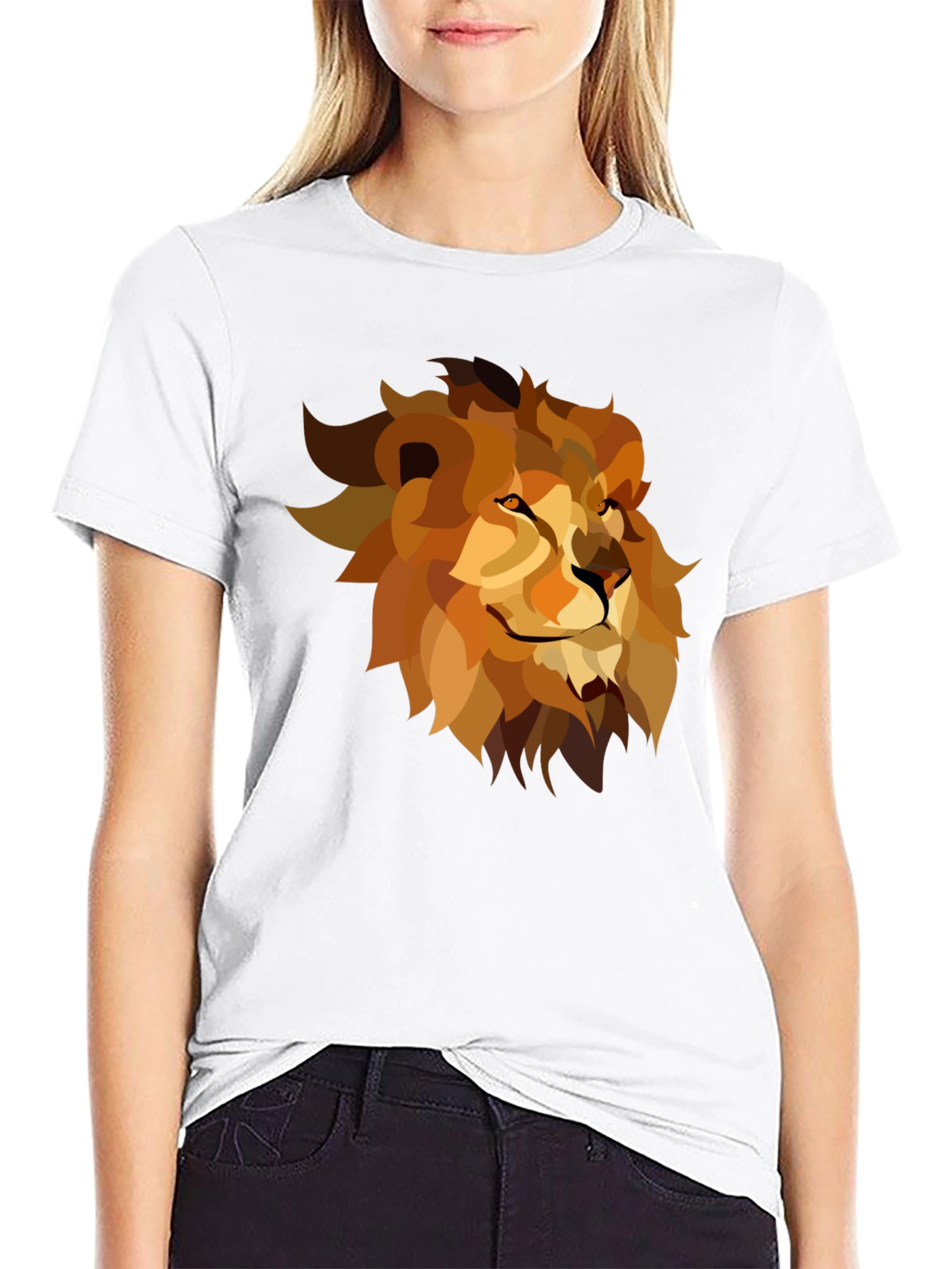 Black Lion Graphic Black Tee - Men's Casual Style view 9
